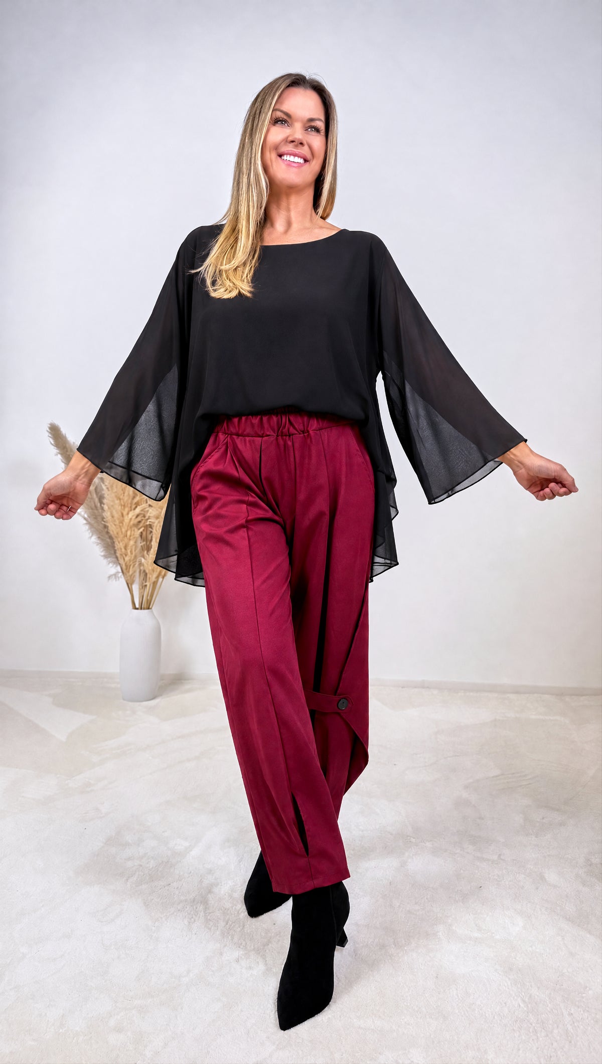 Blusenshirt Solene Marchetti *Schwarz*
