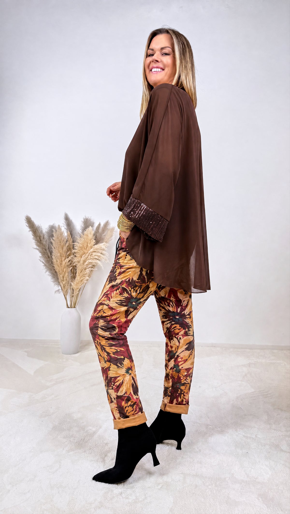 Blusenshirt Solene Marchetti *Schoko*