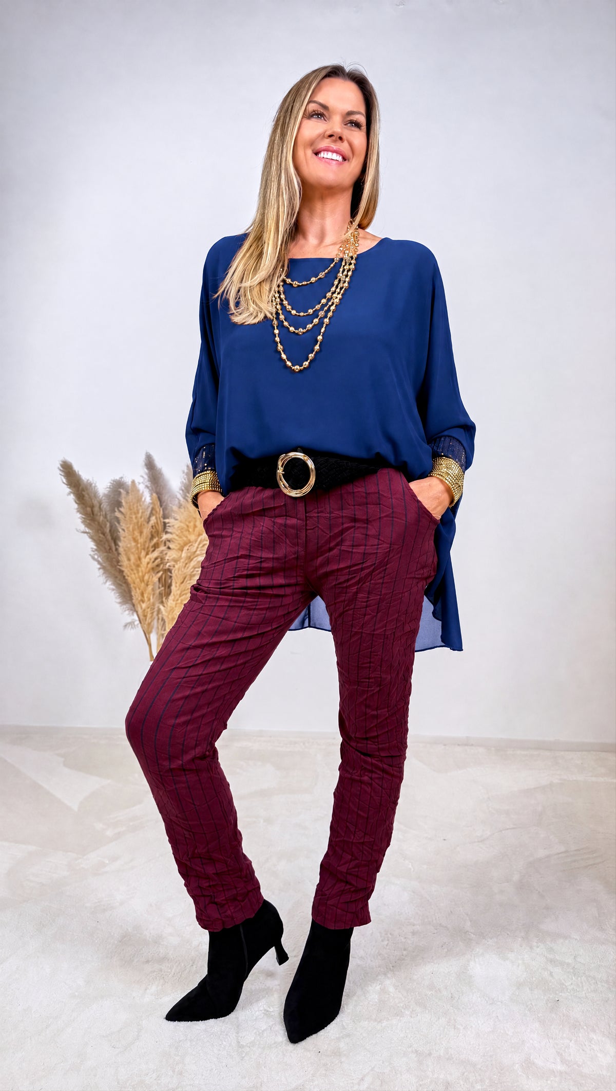 Blusenshirt Solene Marchetti *Dunkelblau*
