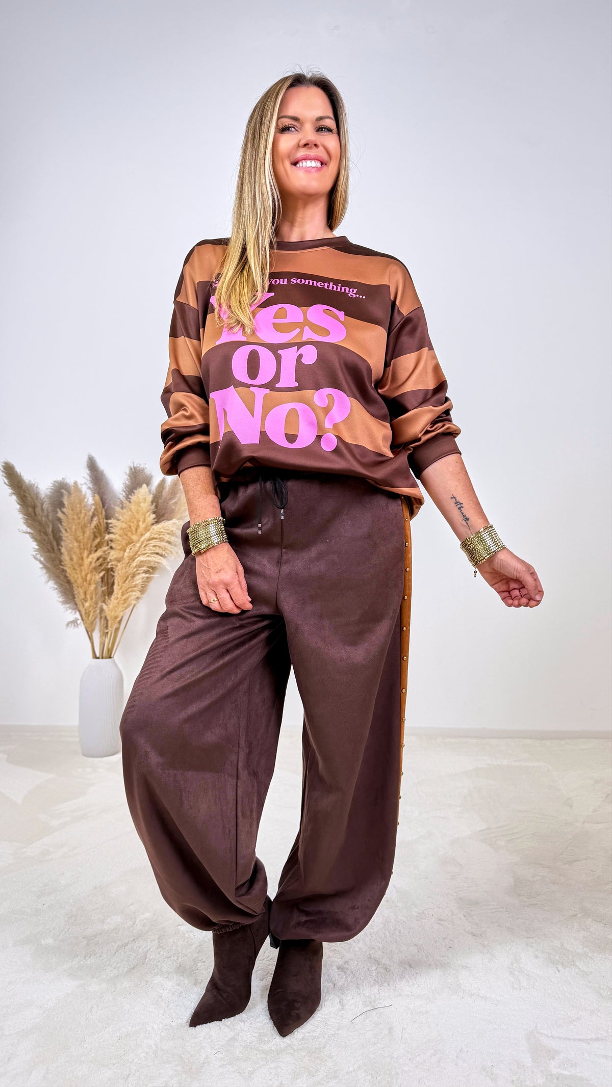 Sweatshirt Nova Statement *Camel/Schoko*