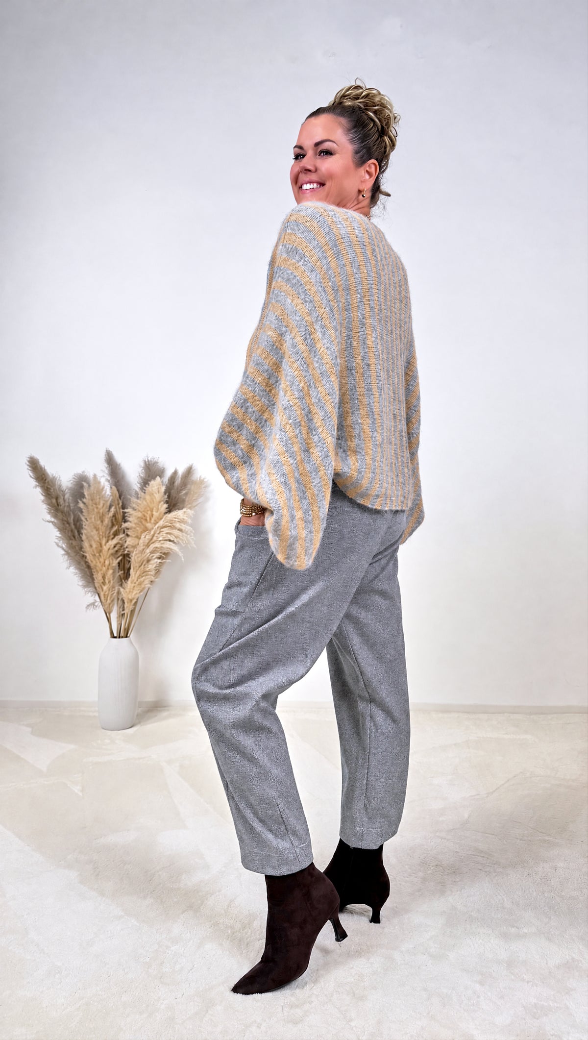 Strickpullover Mirasol *Camel/Grau*