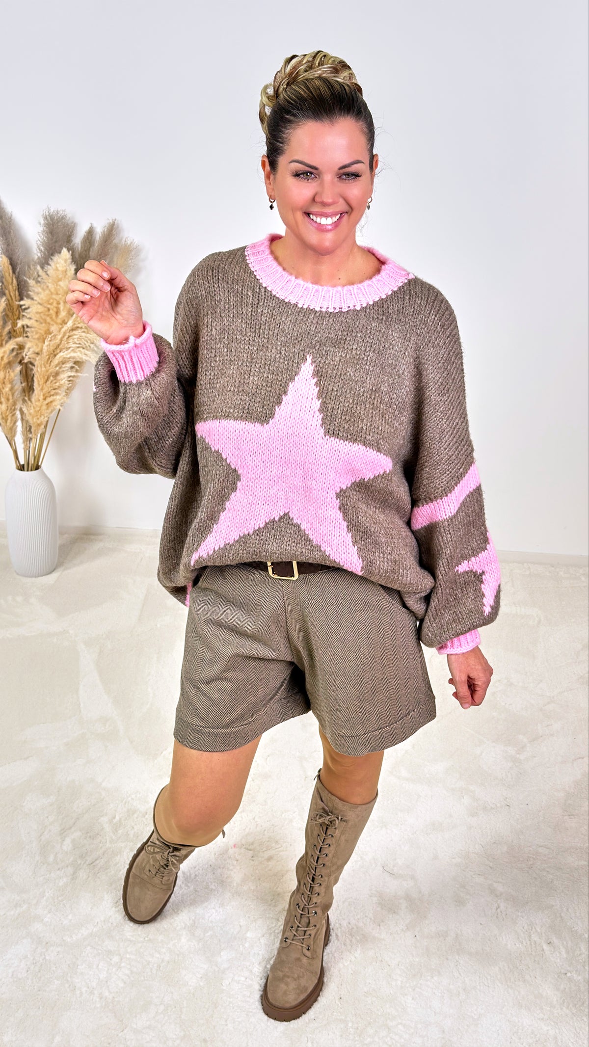 Strickpulllover Fenna *Taupe*