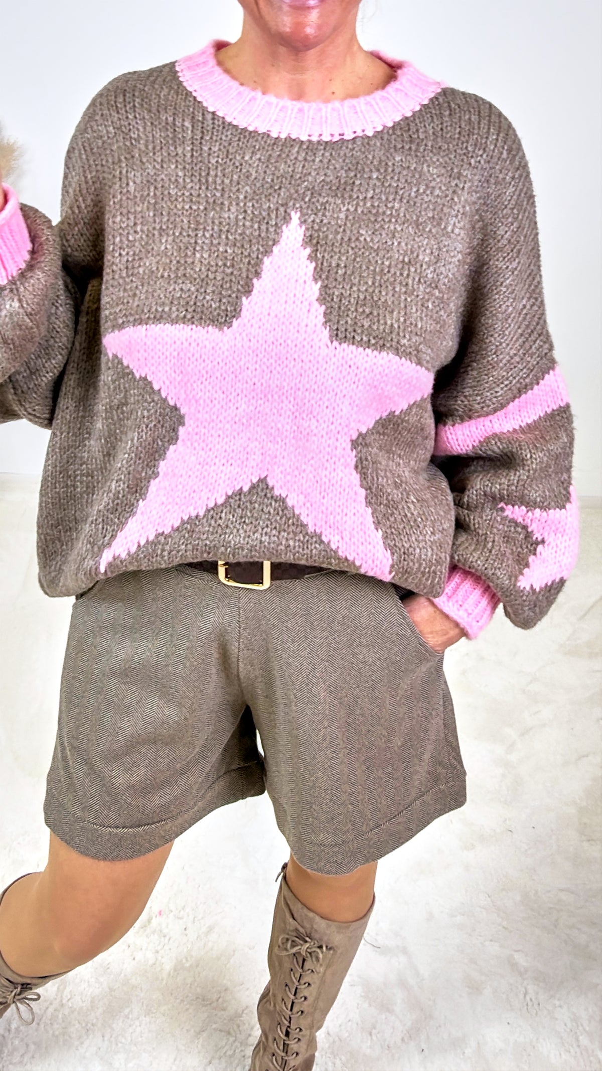 Strickpulllover Fenna *Taupe*
