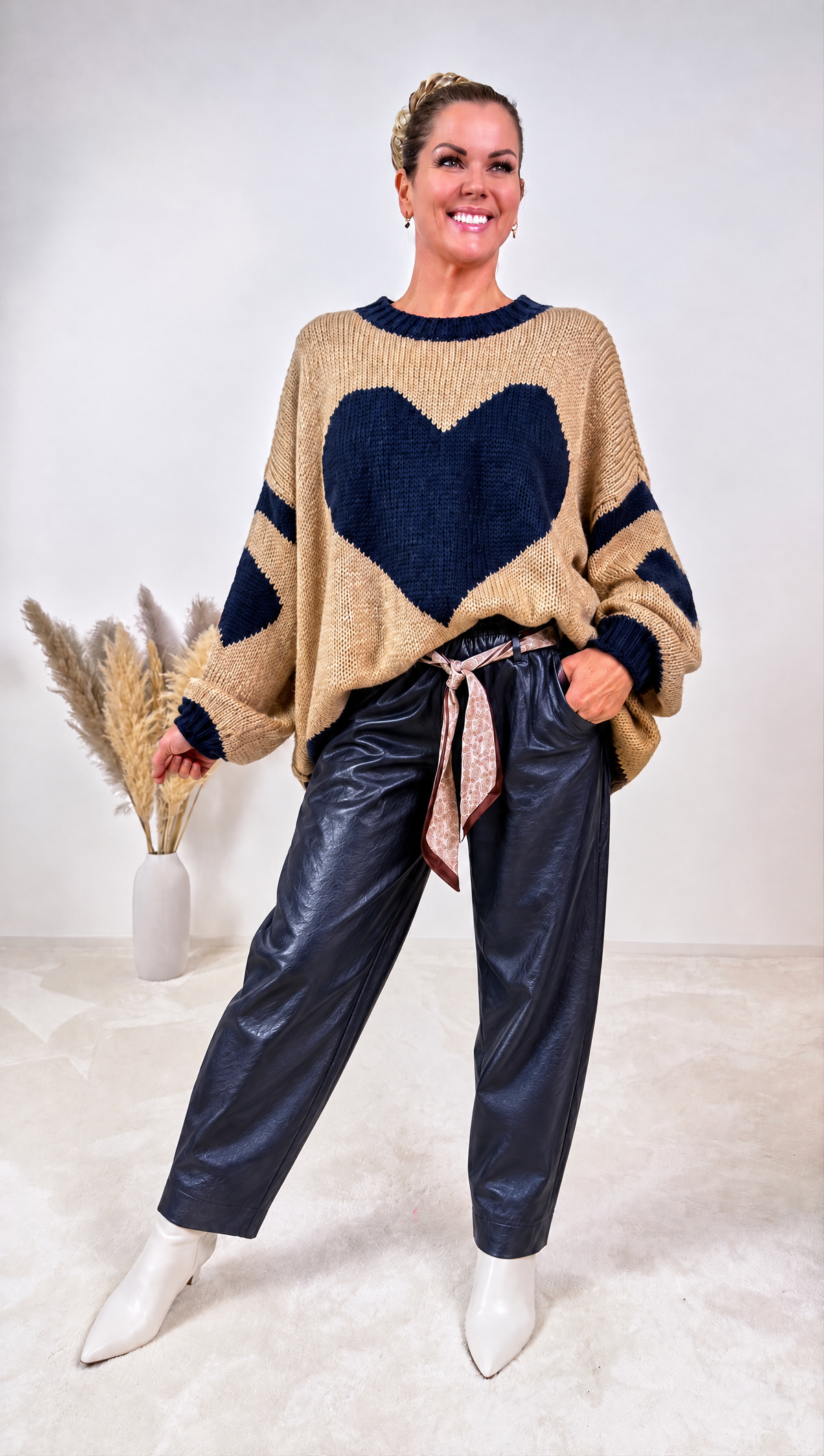 Hose Satin Luxe *Dunkelblau*