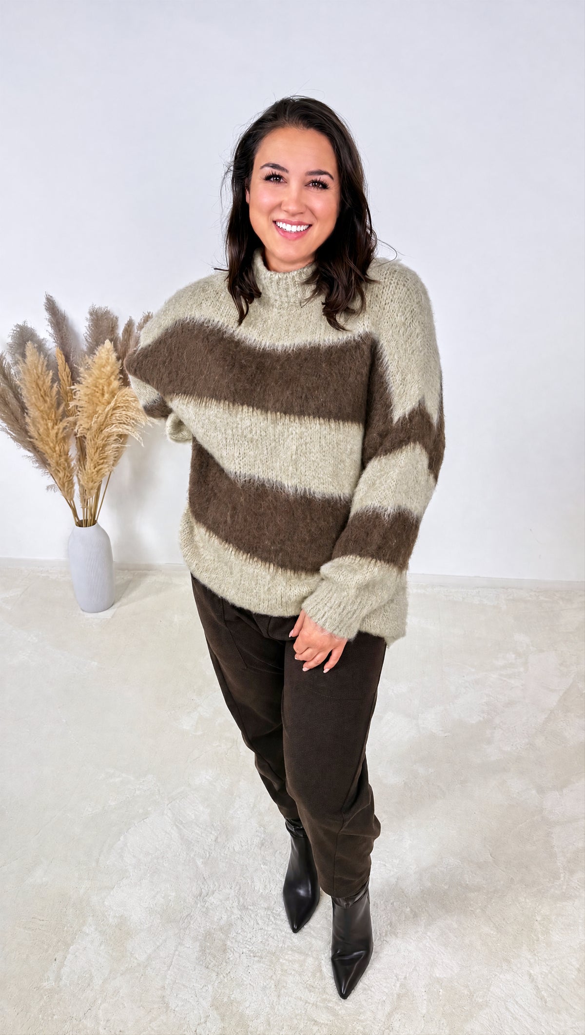 Strickpullover Velvetine *Beige*