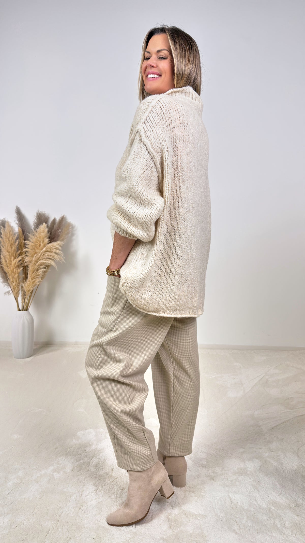 Hose Houndstooth *Beige*
