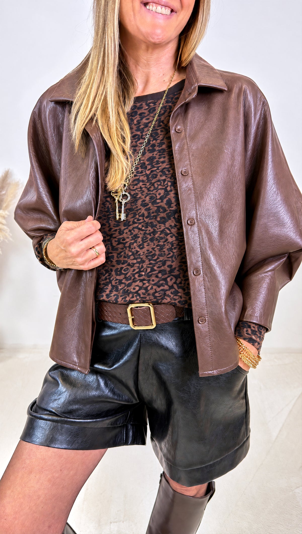 Bluse-Jacke Luccio *Schoko* (lieferbar ab 26.10.2026)