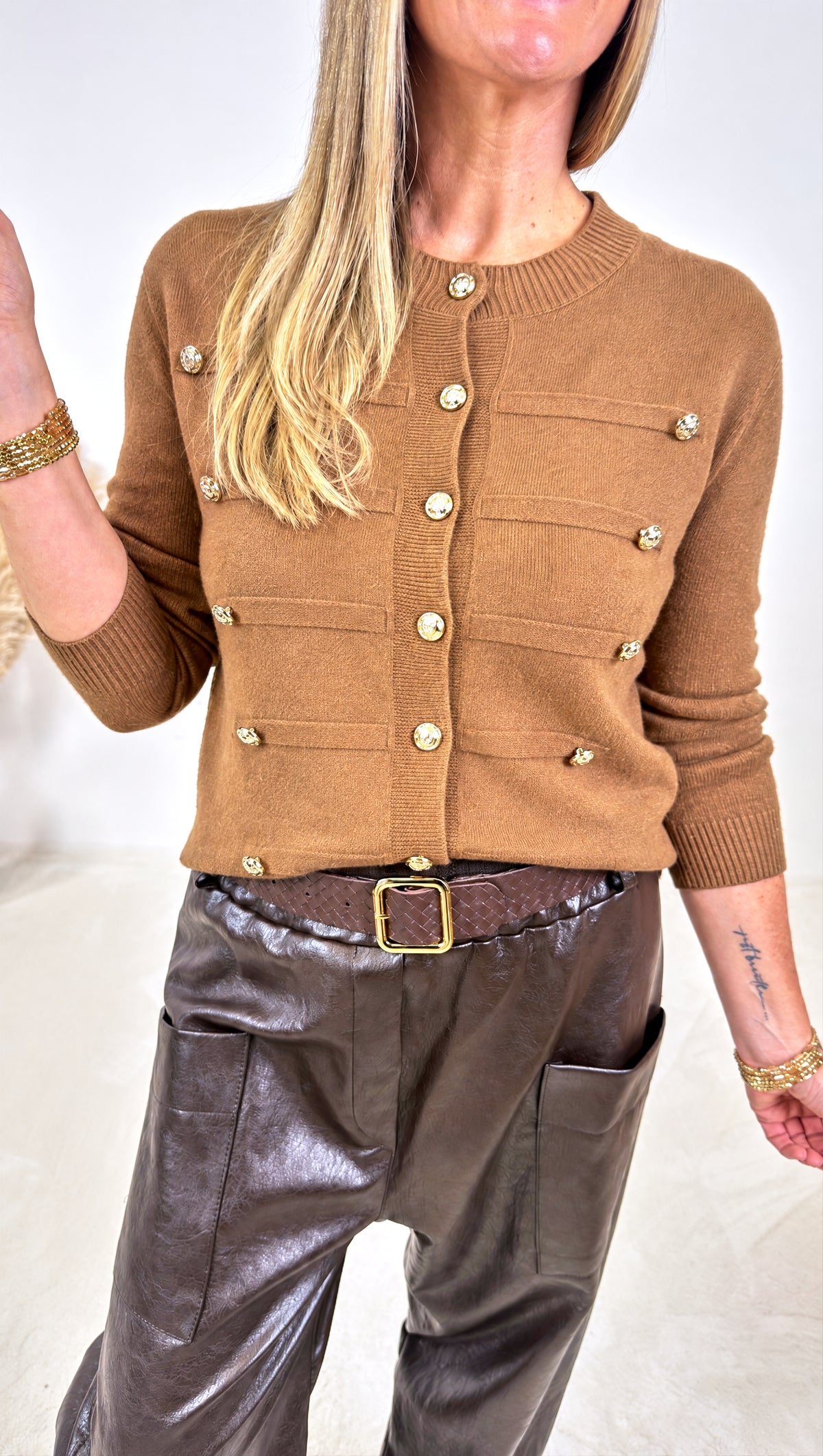 Cardigan Milano Gold *Camel*
