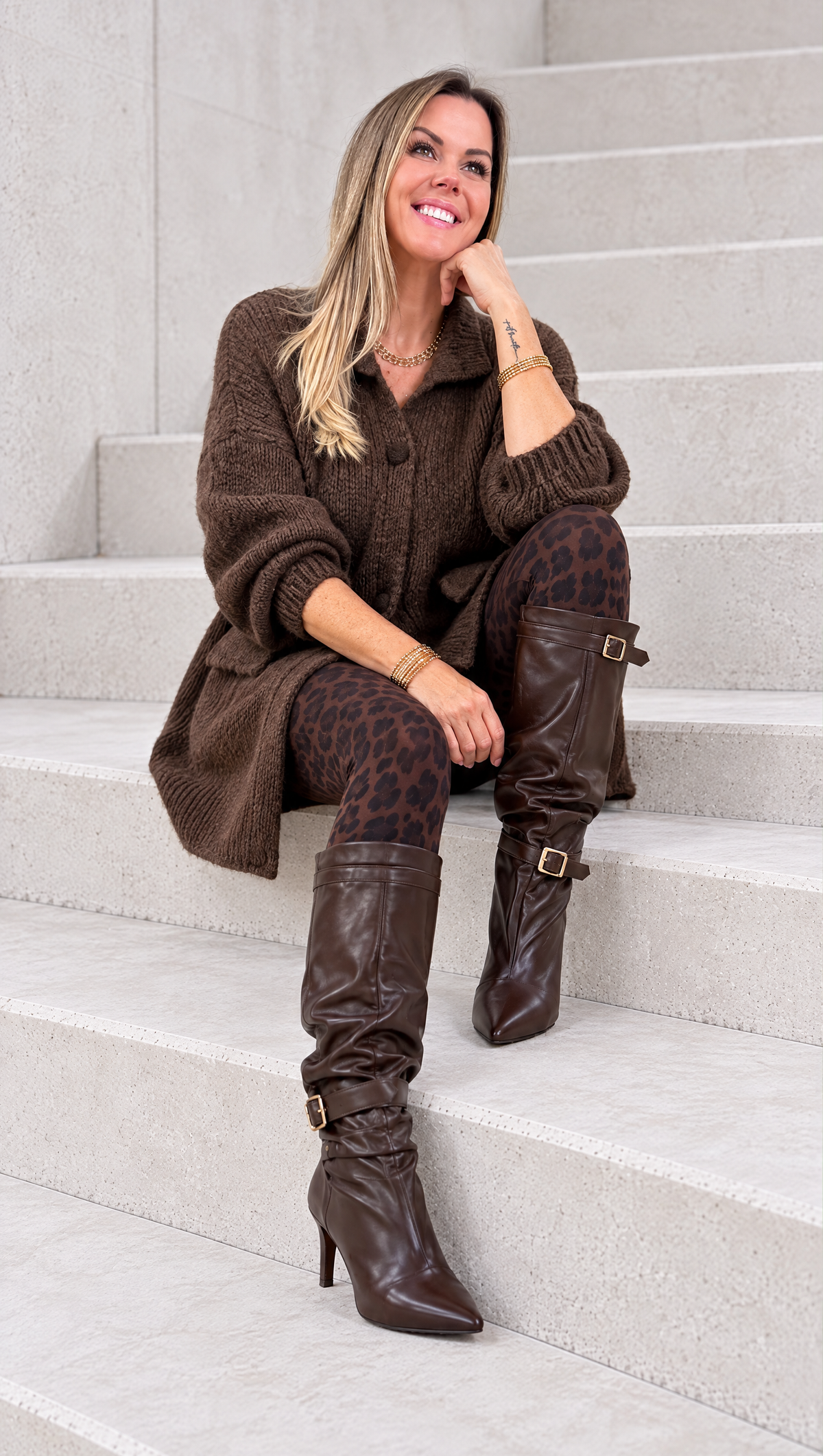 Strickjacke Wool Dream *Schoko*