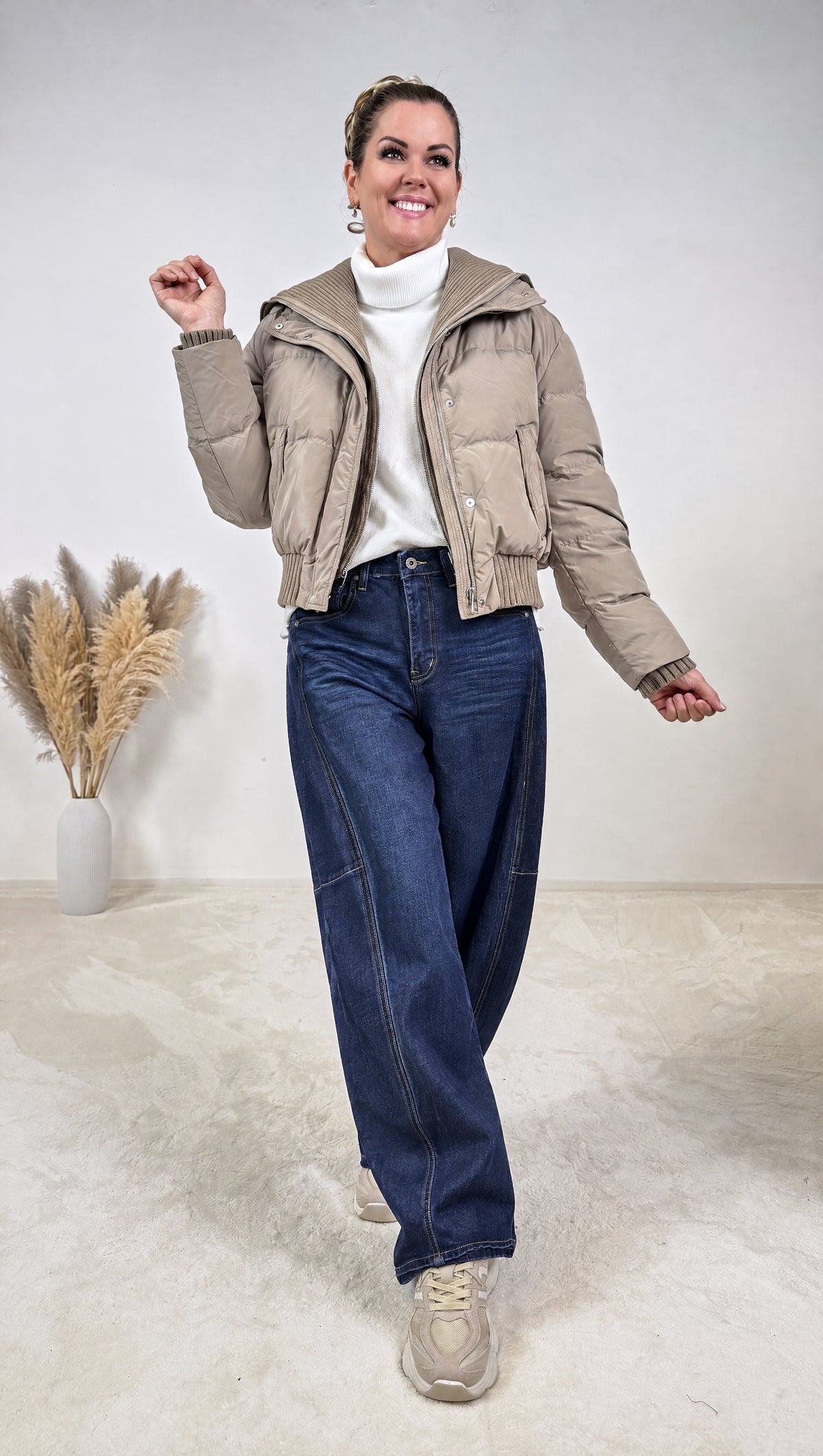 Kurze Steppjacke Nordique Bay *Taupe* - Power of Princess