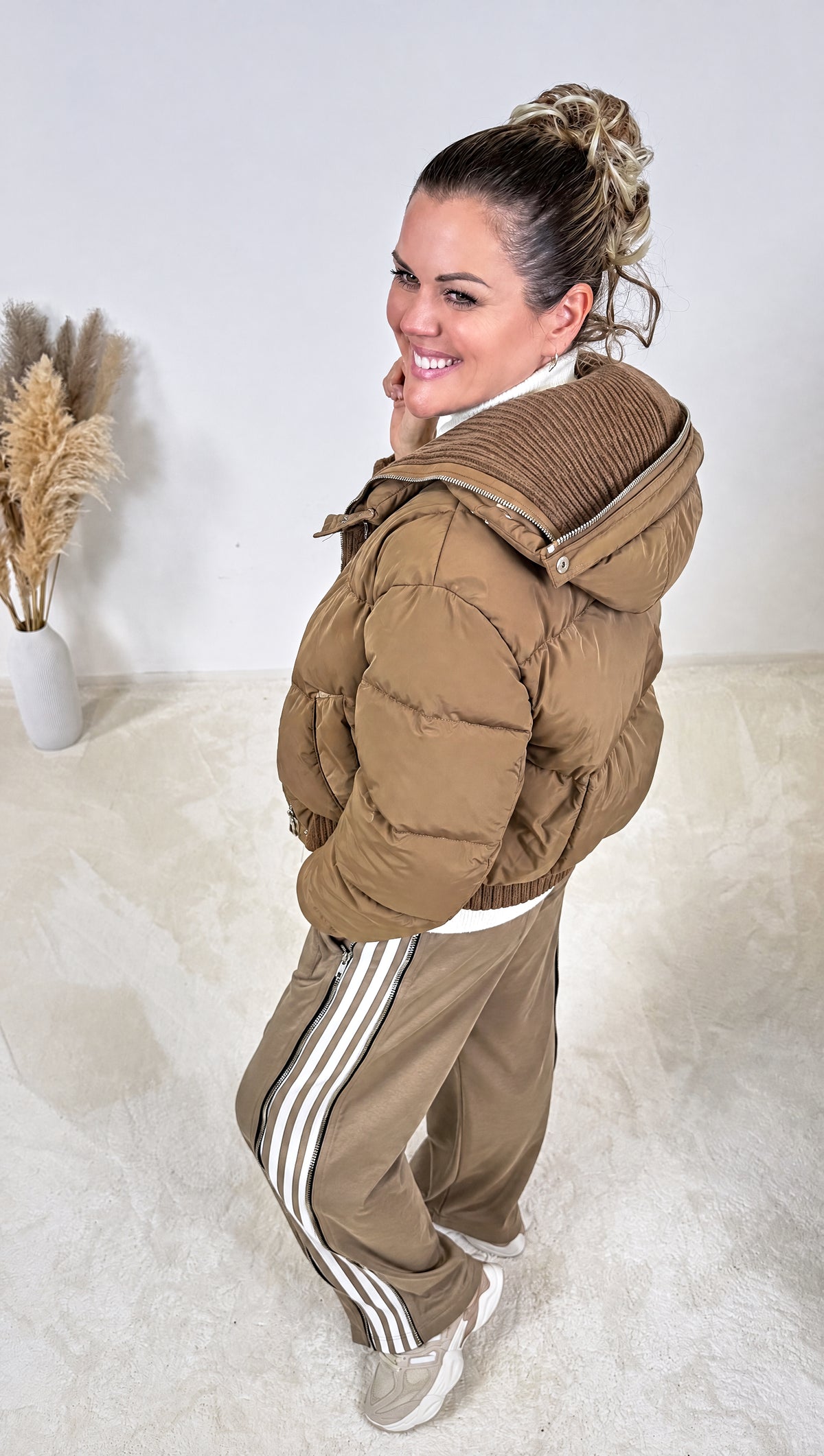 Kurze Steppjacke Nordique Bay *Camel*