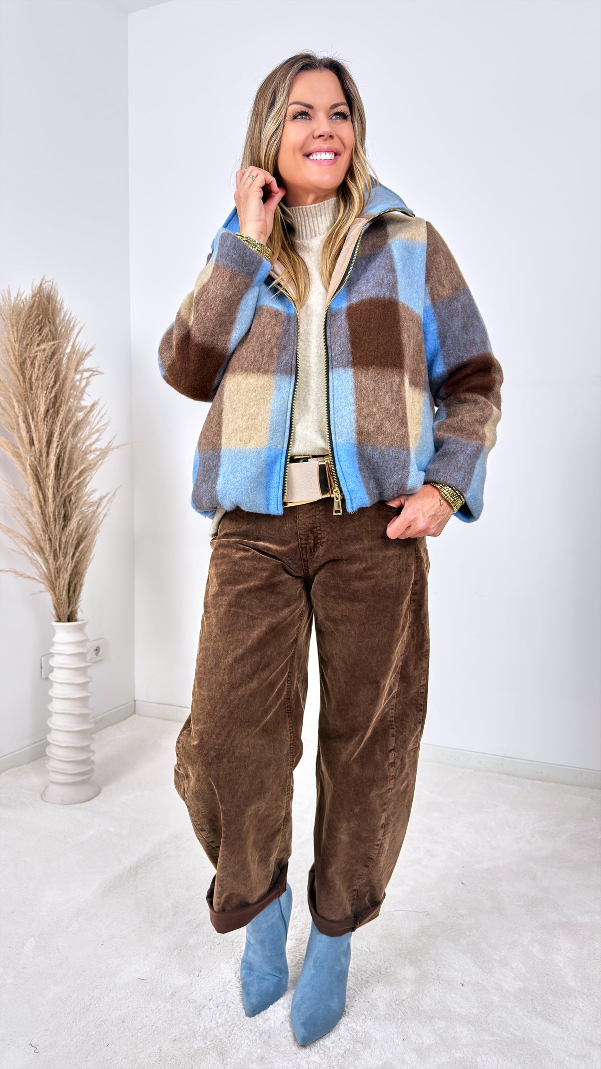 Jacke Timber Haze *Beige/Blau*