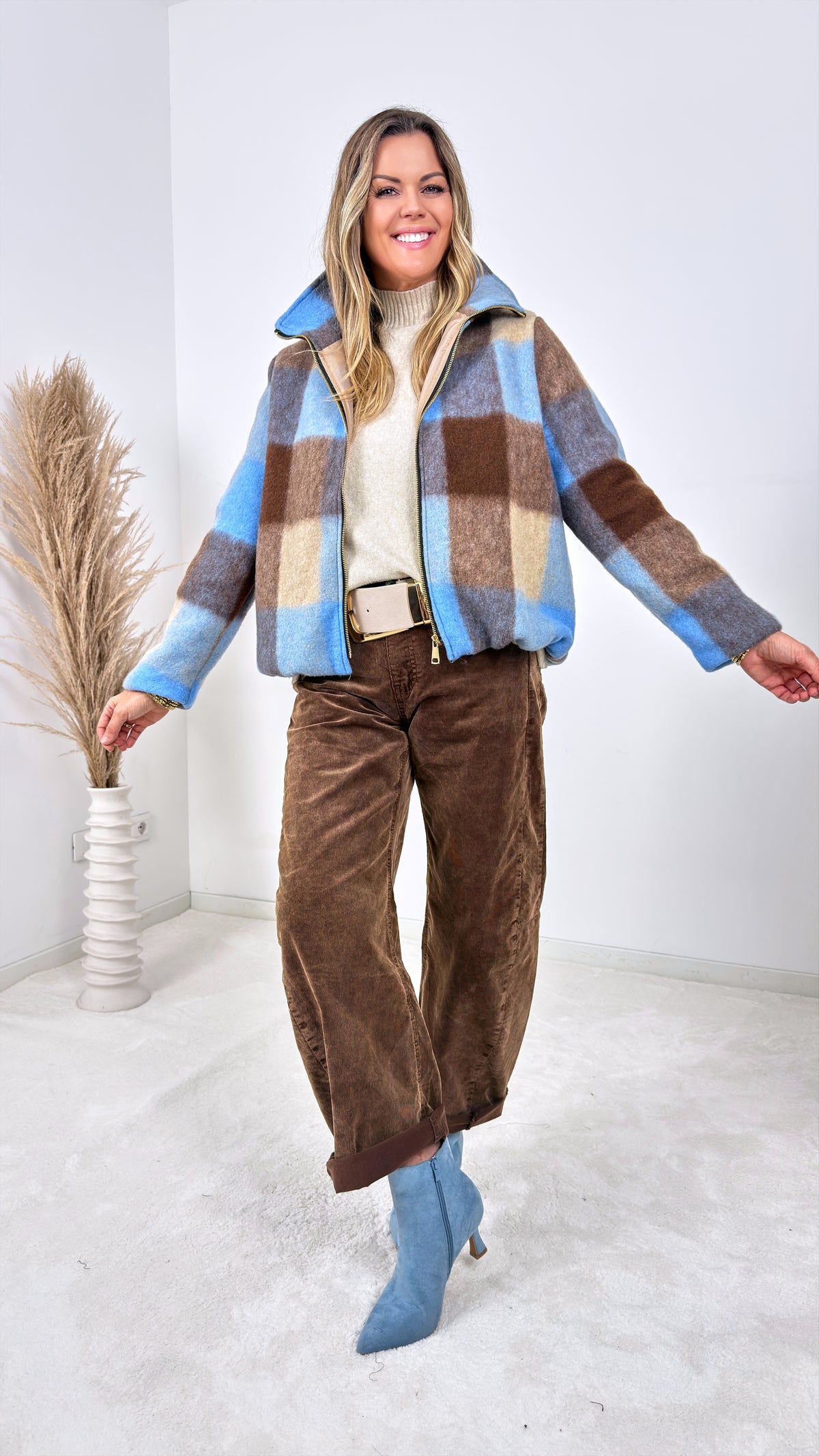 Jacke Timber Haze *Beige/Blau*