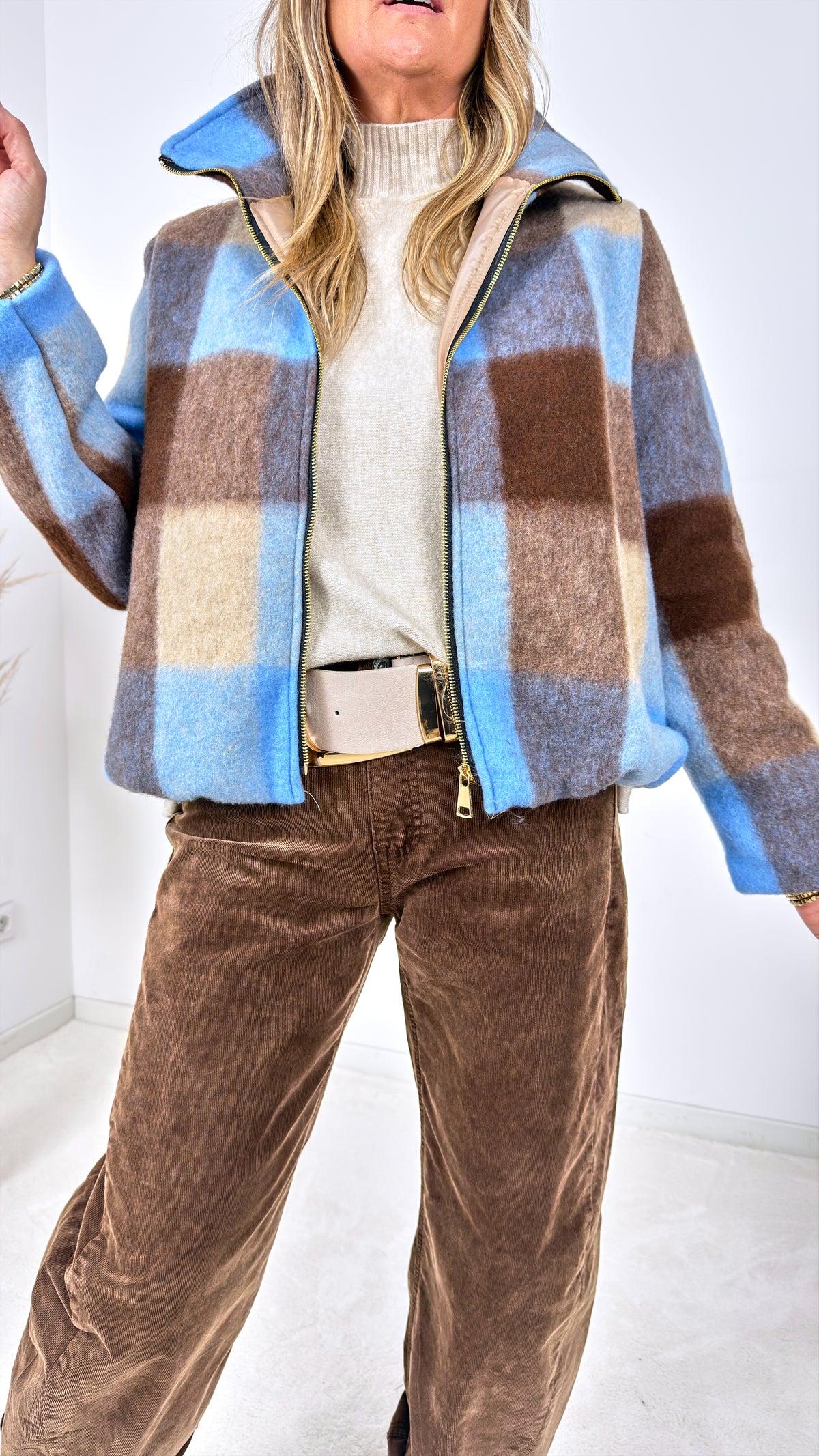 Jacke Timber Haze *Beige/Blau*