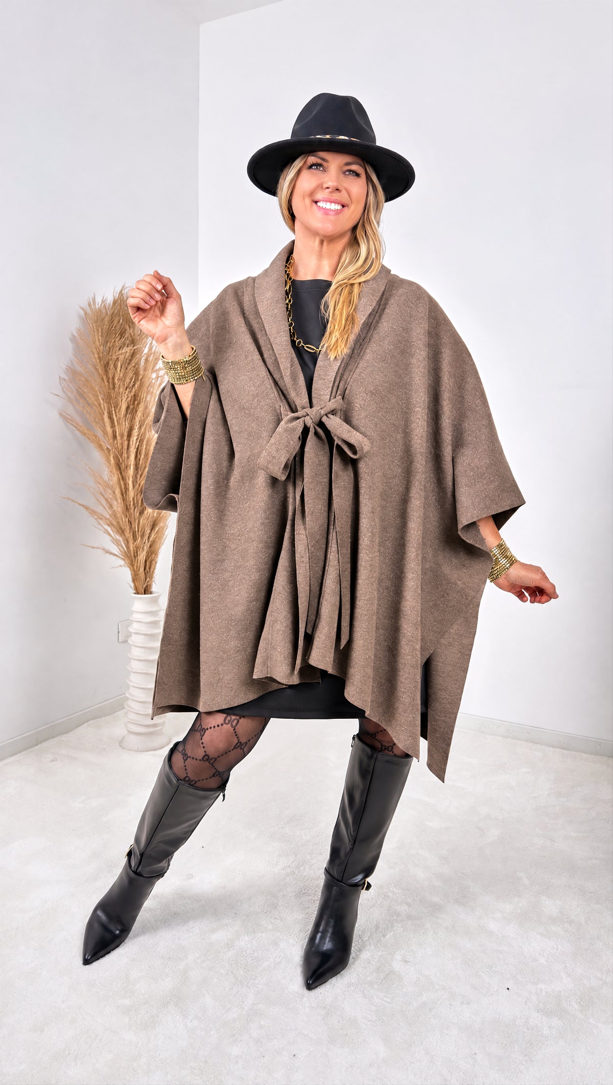 Poncho-Jacke Marielle *Schoko*