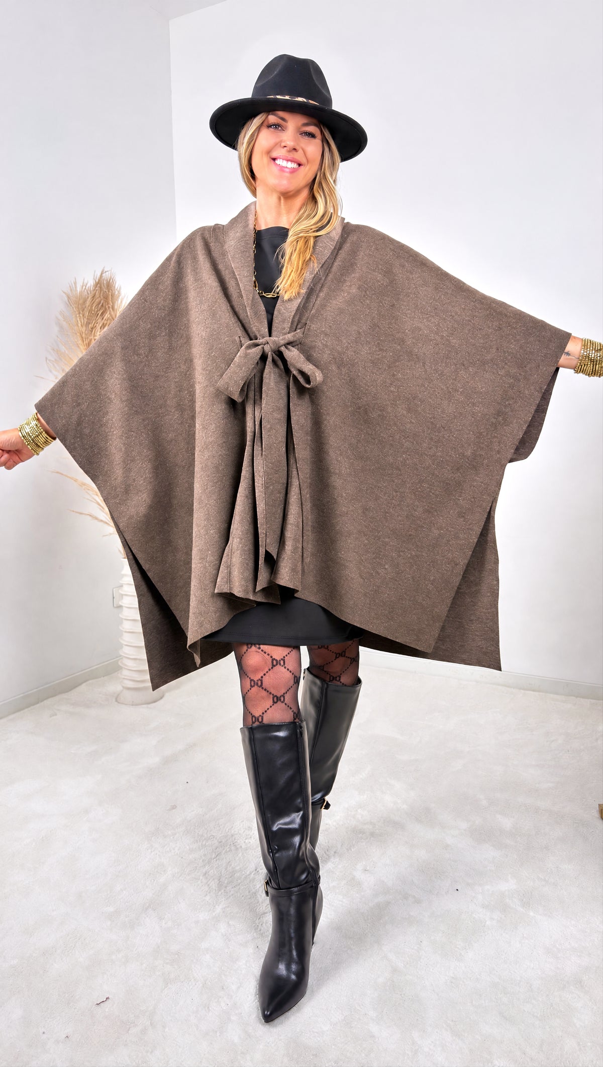 Poncho-Jacke Marielle *Schoko*