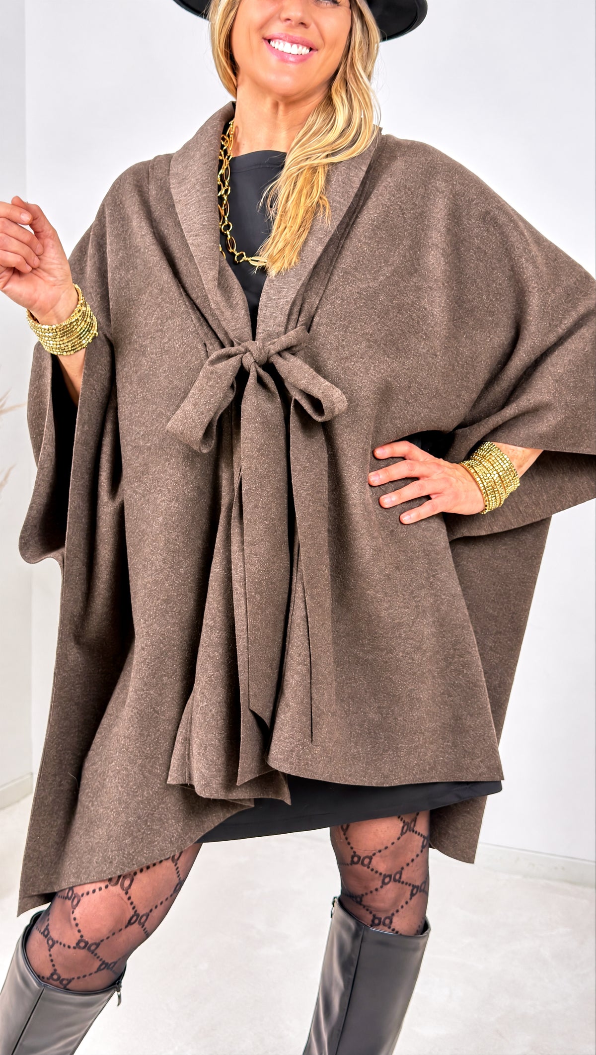 Poncho-Jacke Marielle *Schoko*