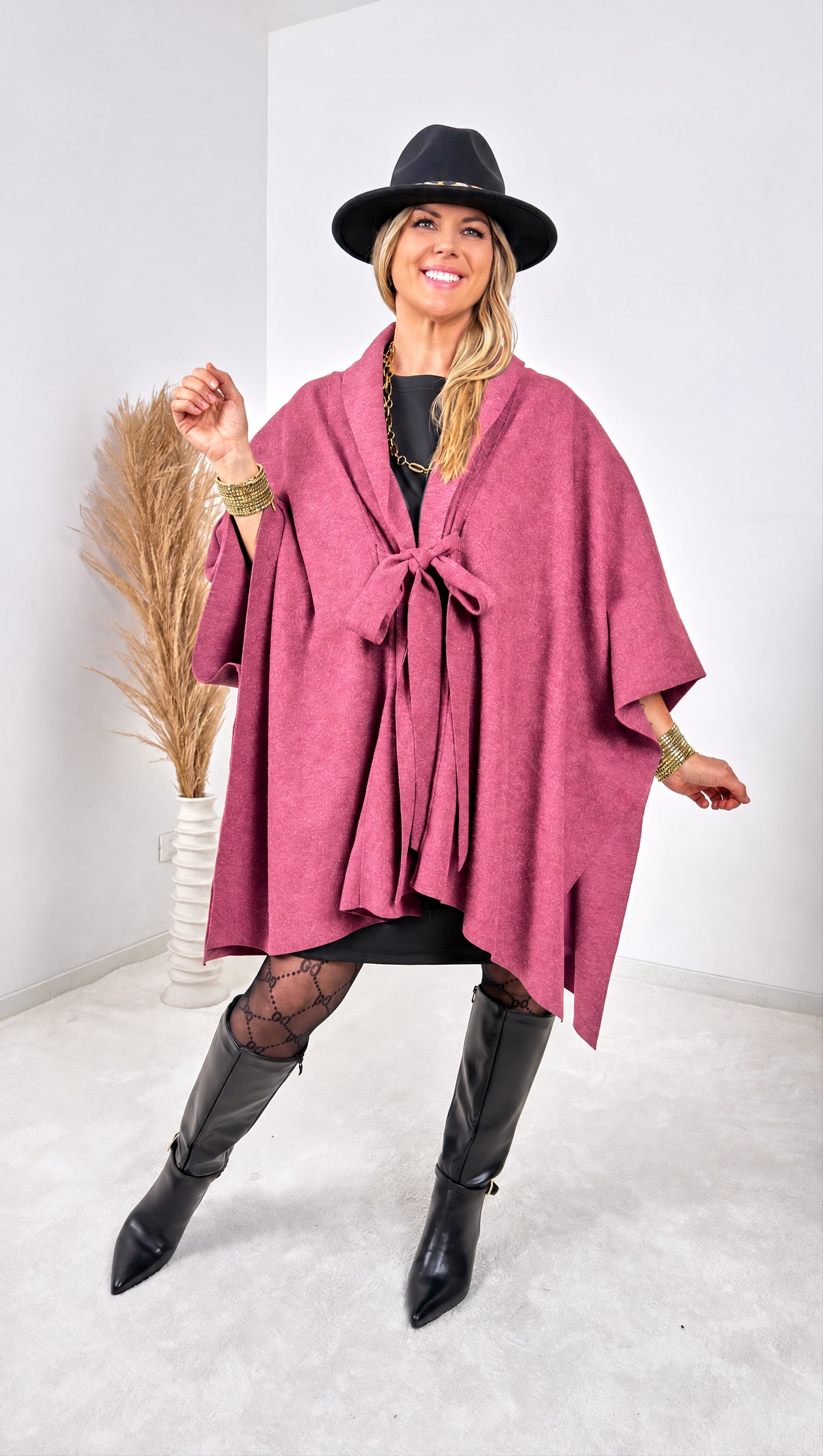 Poncho-Jacke Marielle *Bordeaux*