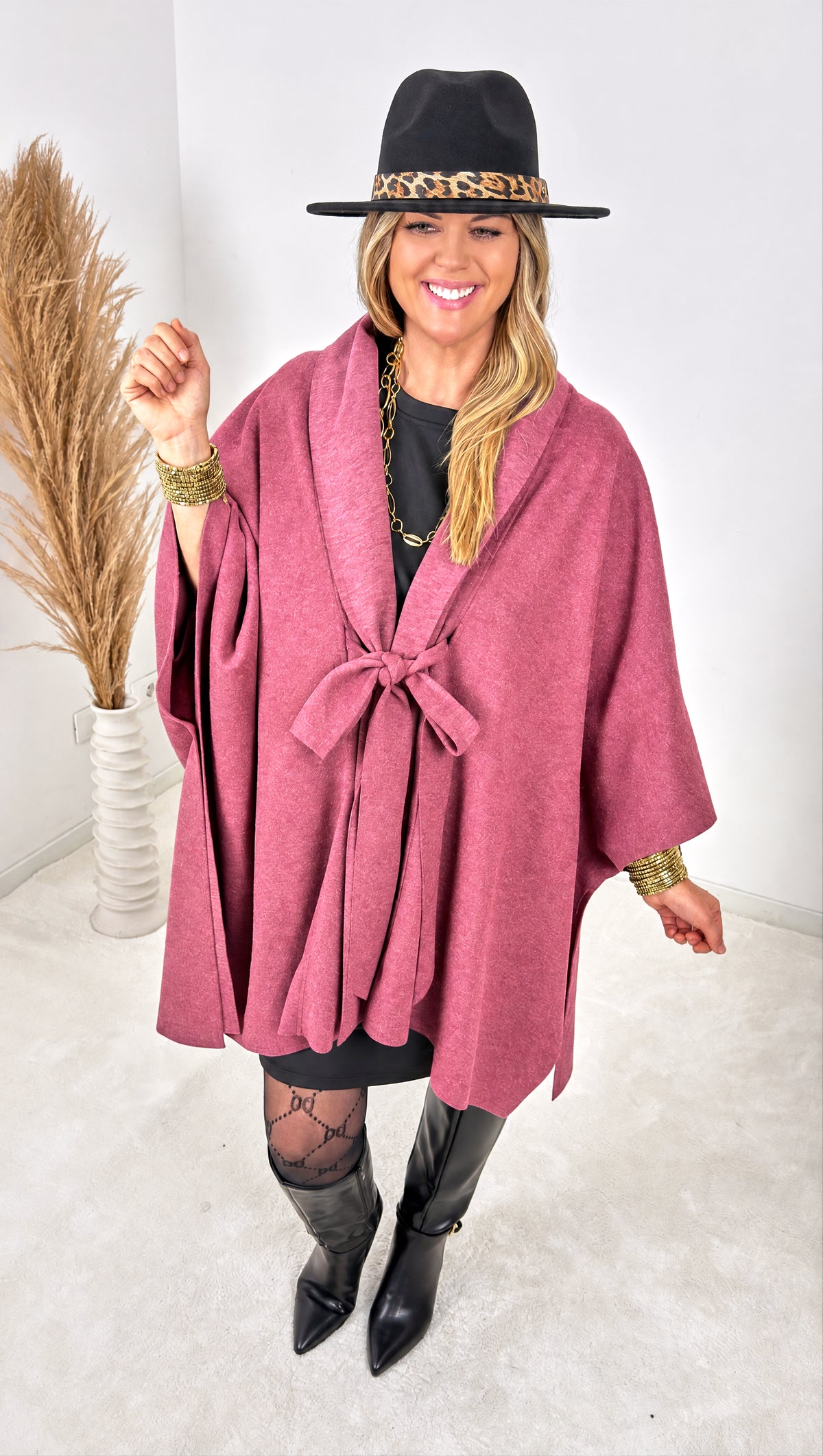 Poncho-Jacke Marielle *Bordeaux*