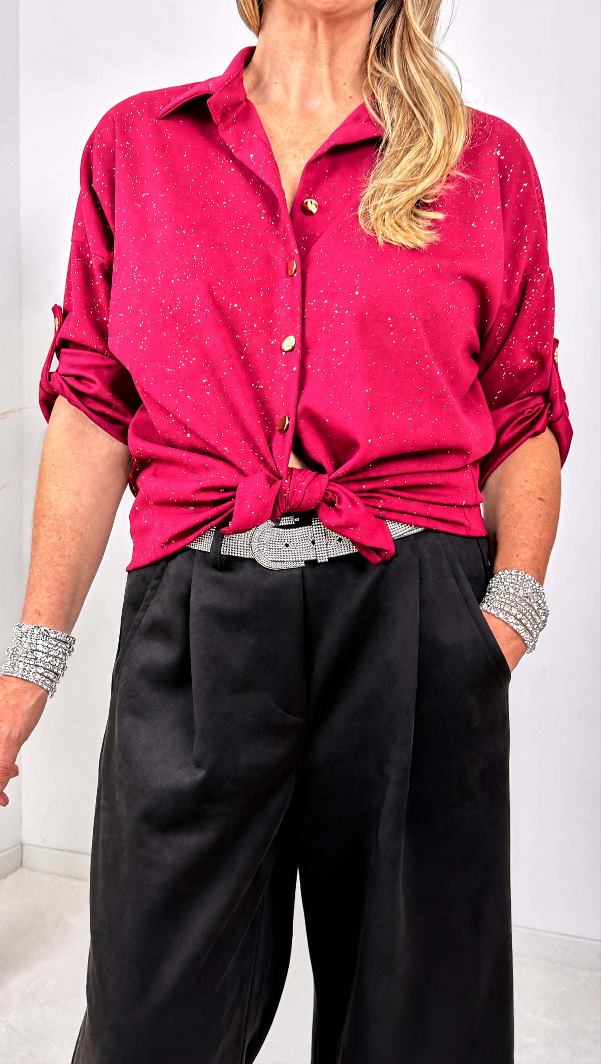 Bluse Aventino *Bordeaux* - Power of Princess