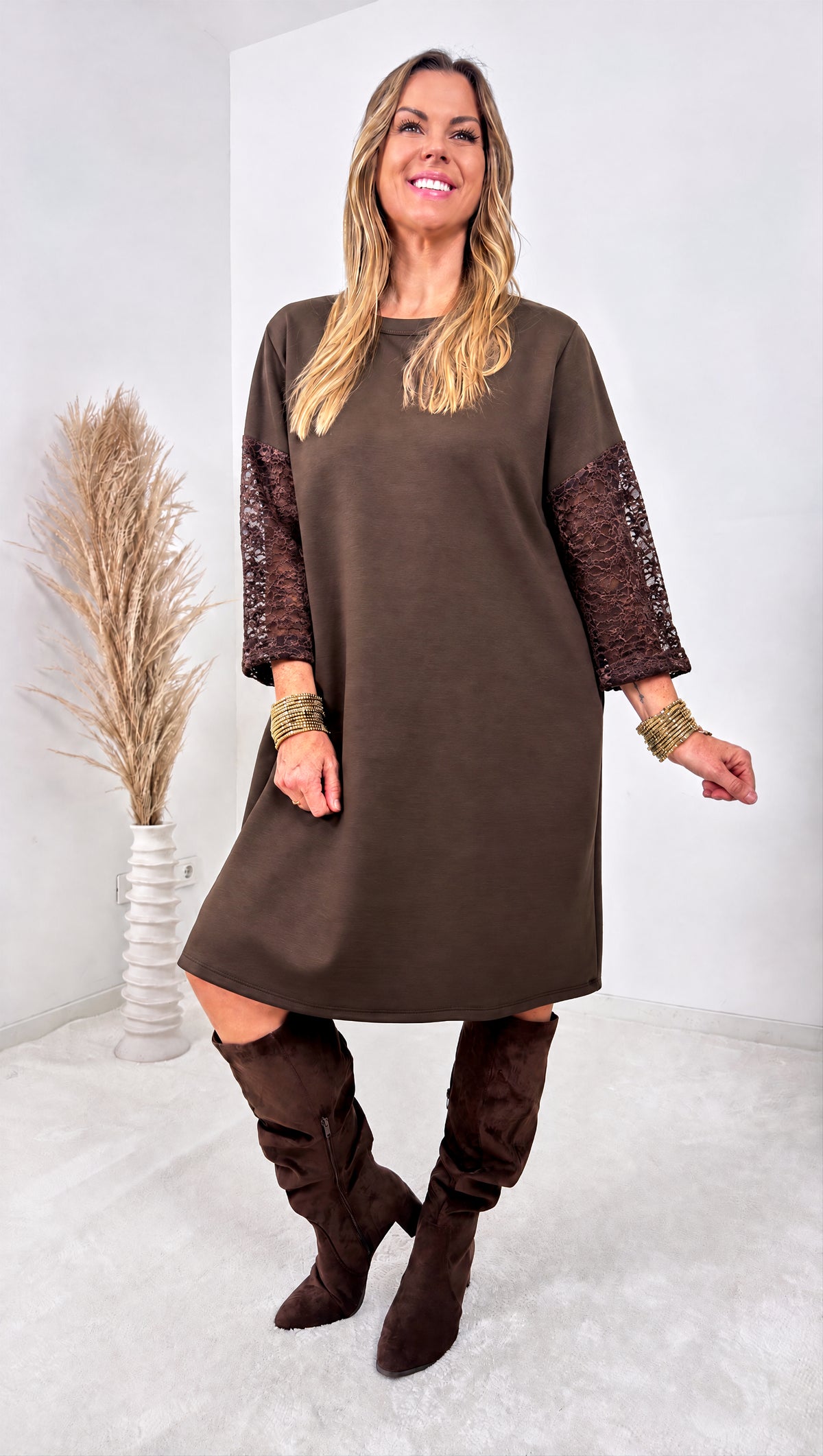 Sweat-Kleid Maria *Schoko* - Power of Princess