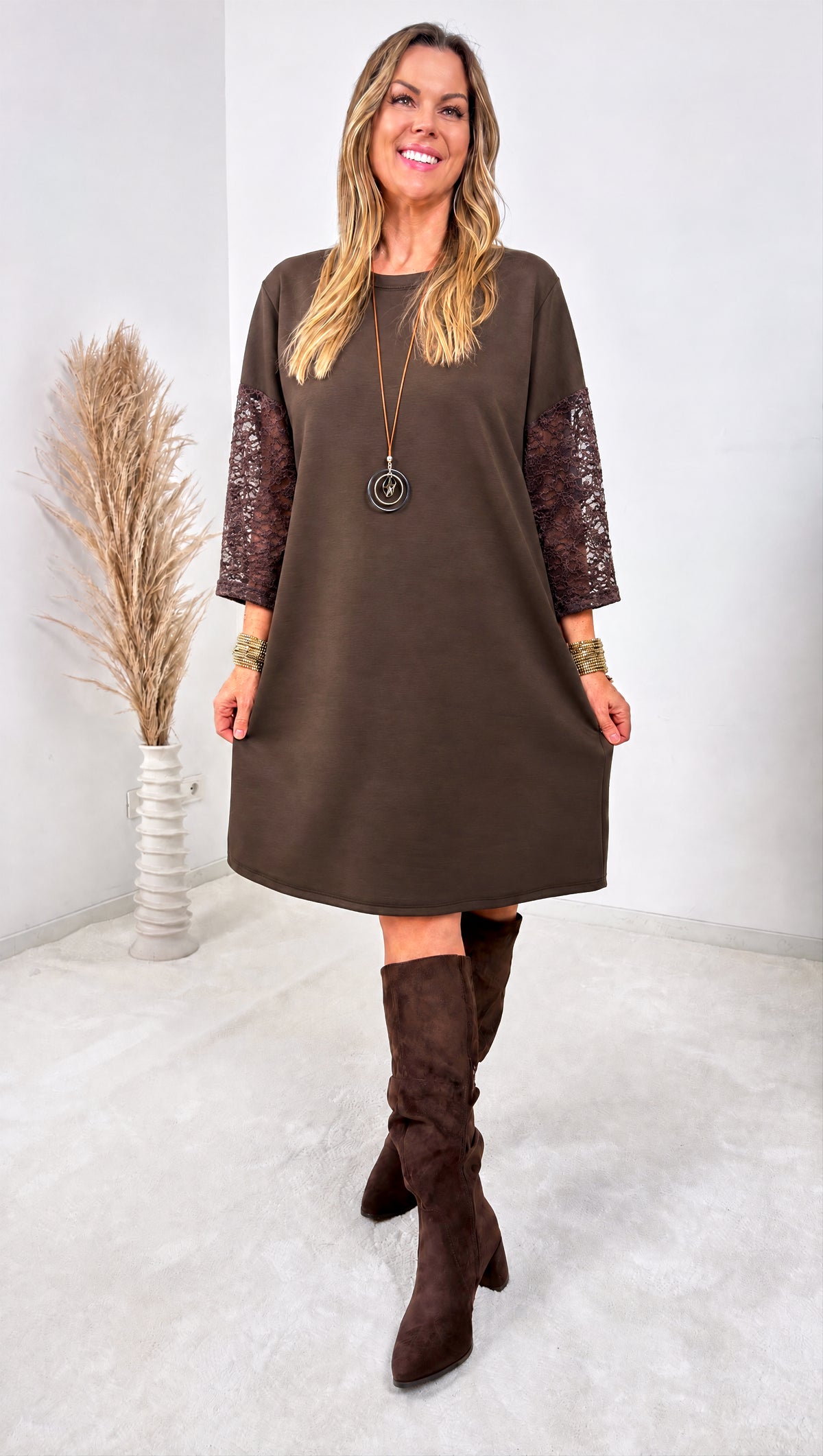 Sweat-Kleid Maria *Schoko* - Power of Princess
