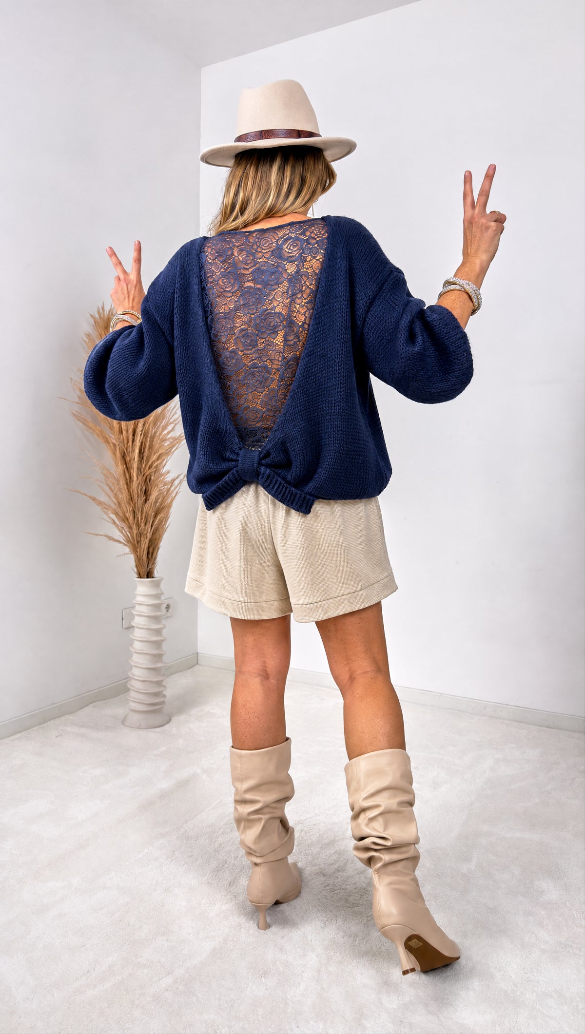 Pullover Cosy Rose *Dunkelblau* - Power of Princess