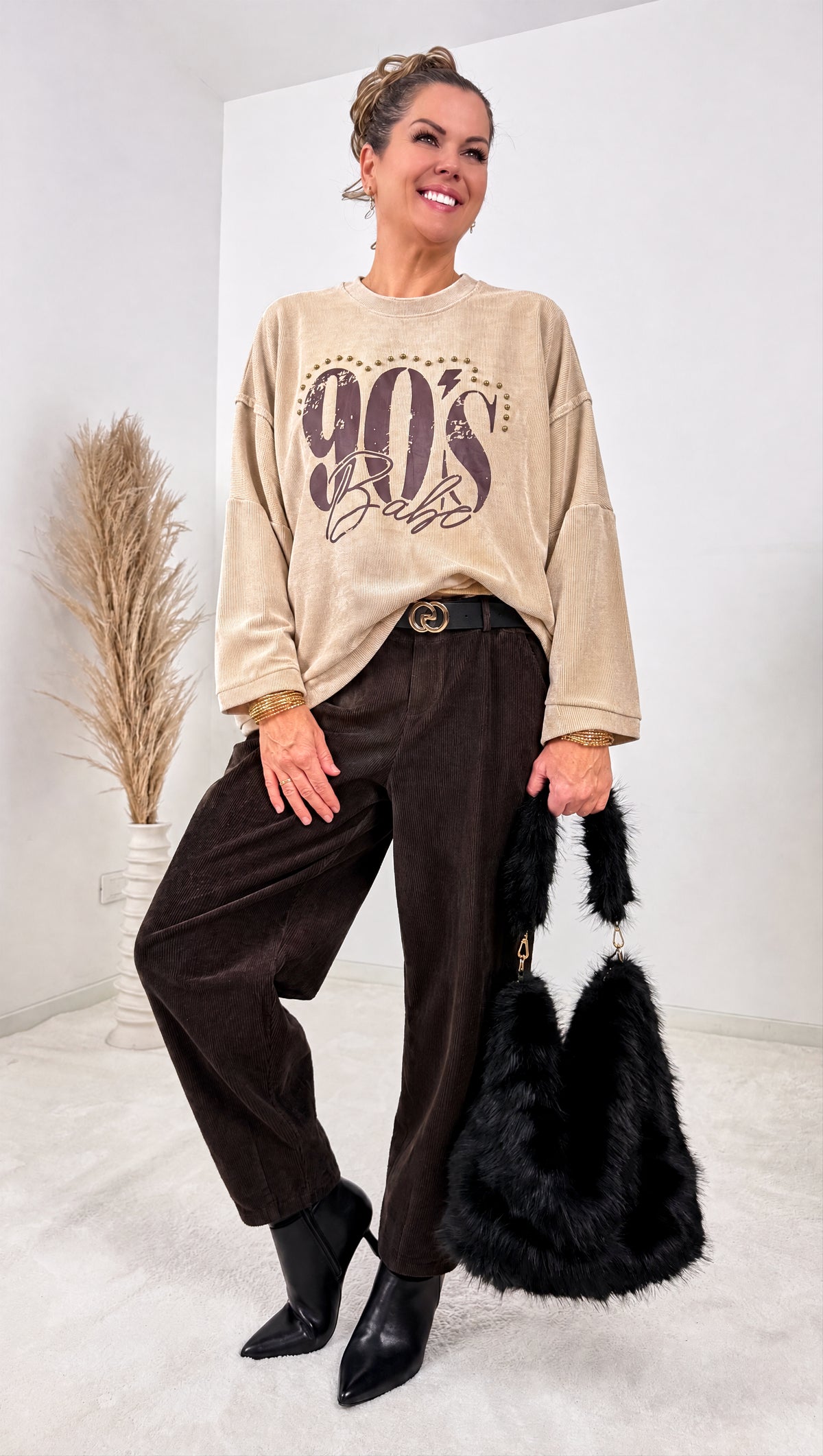 Pullover Nineties Vibe *Beige* - Power of Princess