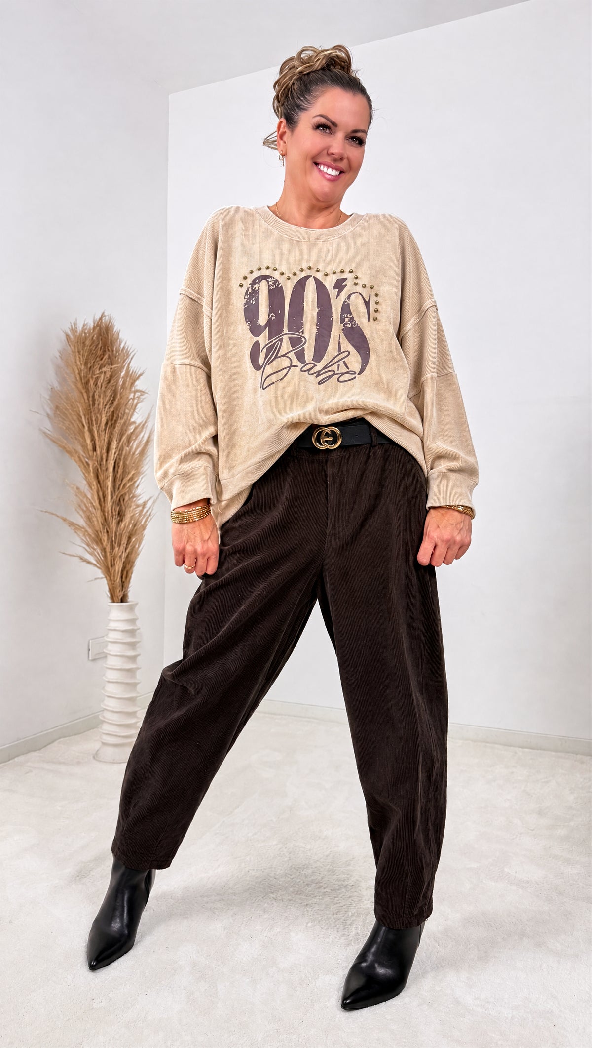 Pullover Nineties Vibe *Beige* - Power of Princess