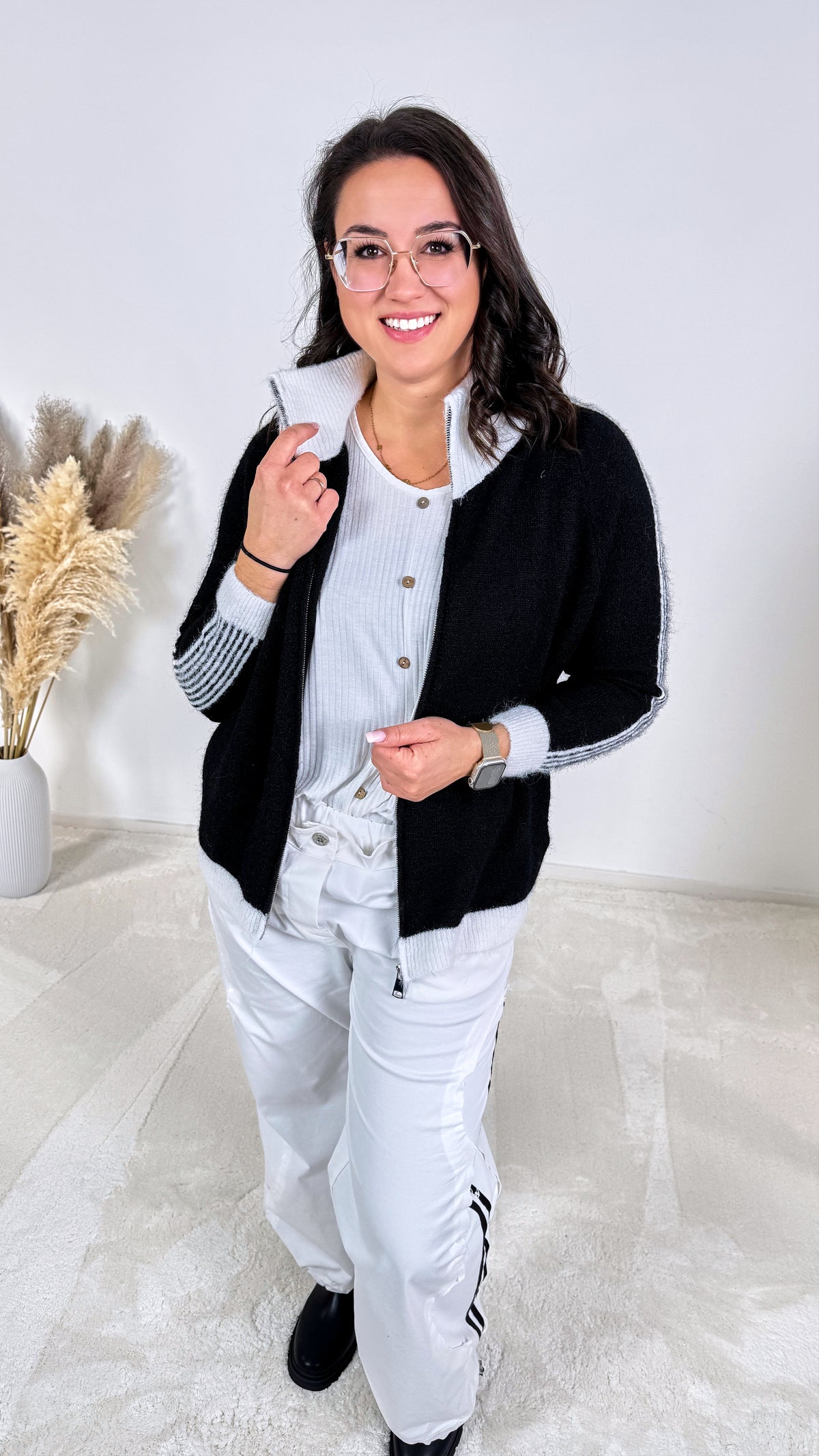 Strickjacke Finley *Schwarz* - Power of Princess