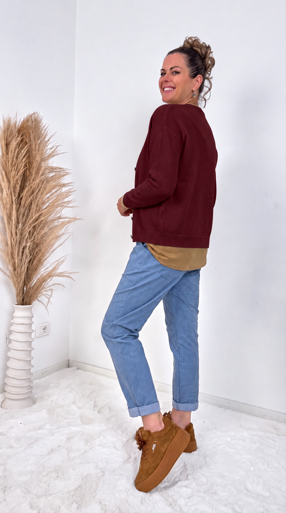 Strickjacke Vivenne *Bordeaux*