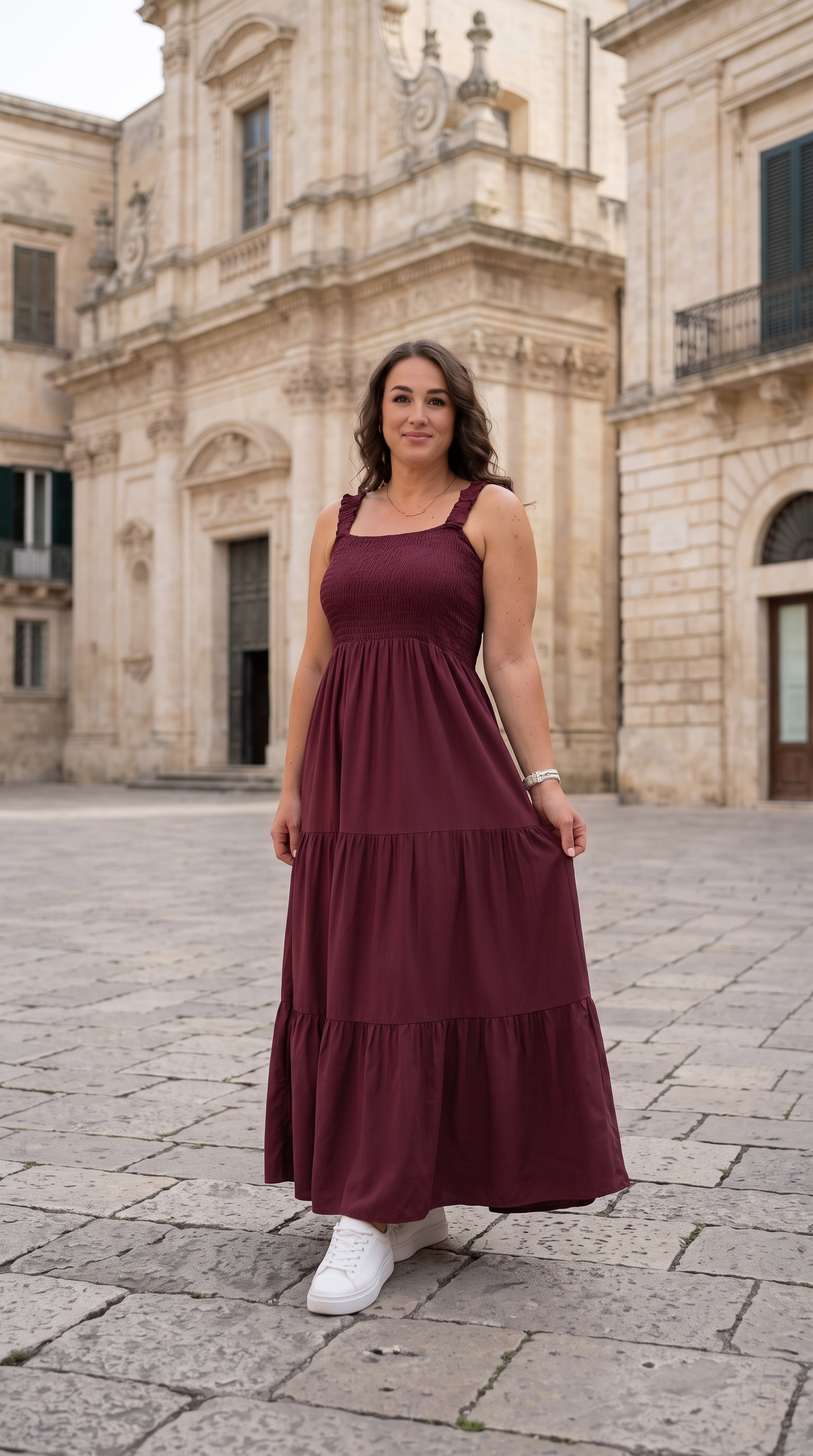 Langes Kleid Haiku *Bordaux*