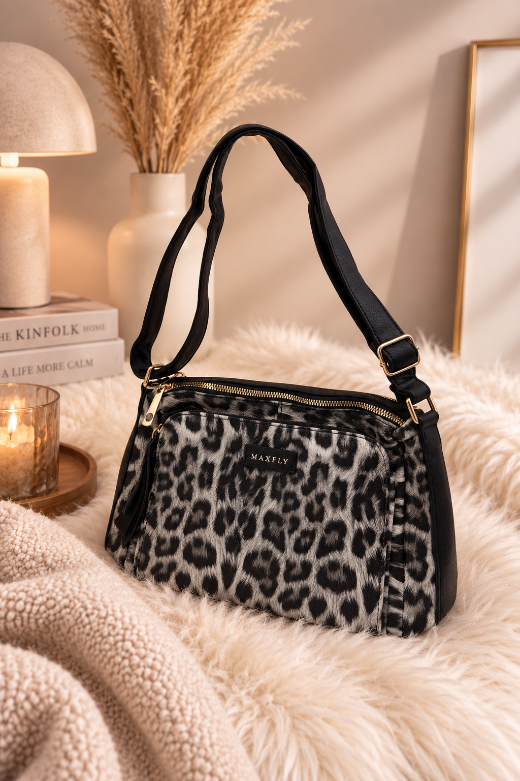 Handtasche Safari Glam *Schwarz/Grau*