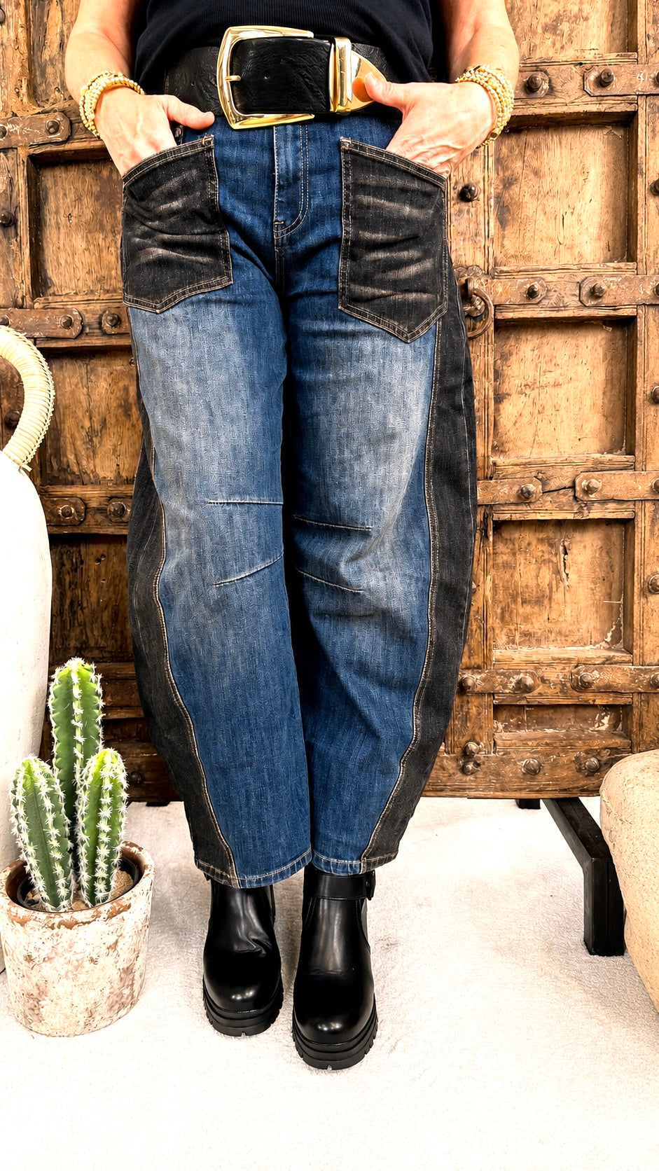 Jeans Driftwood Contrast
