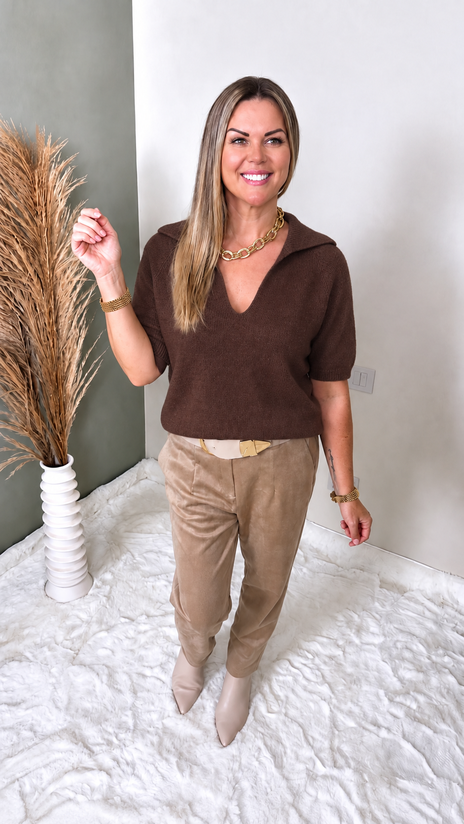 Strickshirt Novara *Schoko*