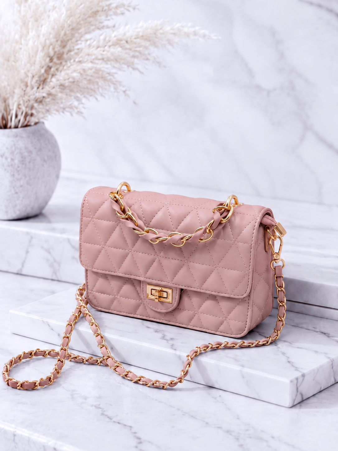 Kleine Tasche Elegant Quilted *Rosa* - Power of Princess
