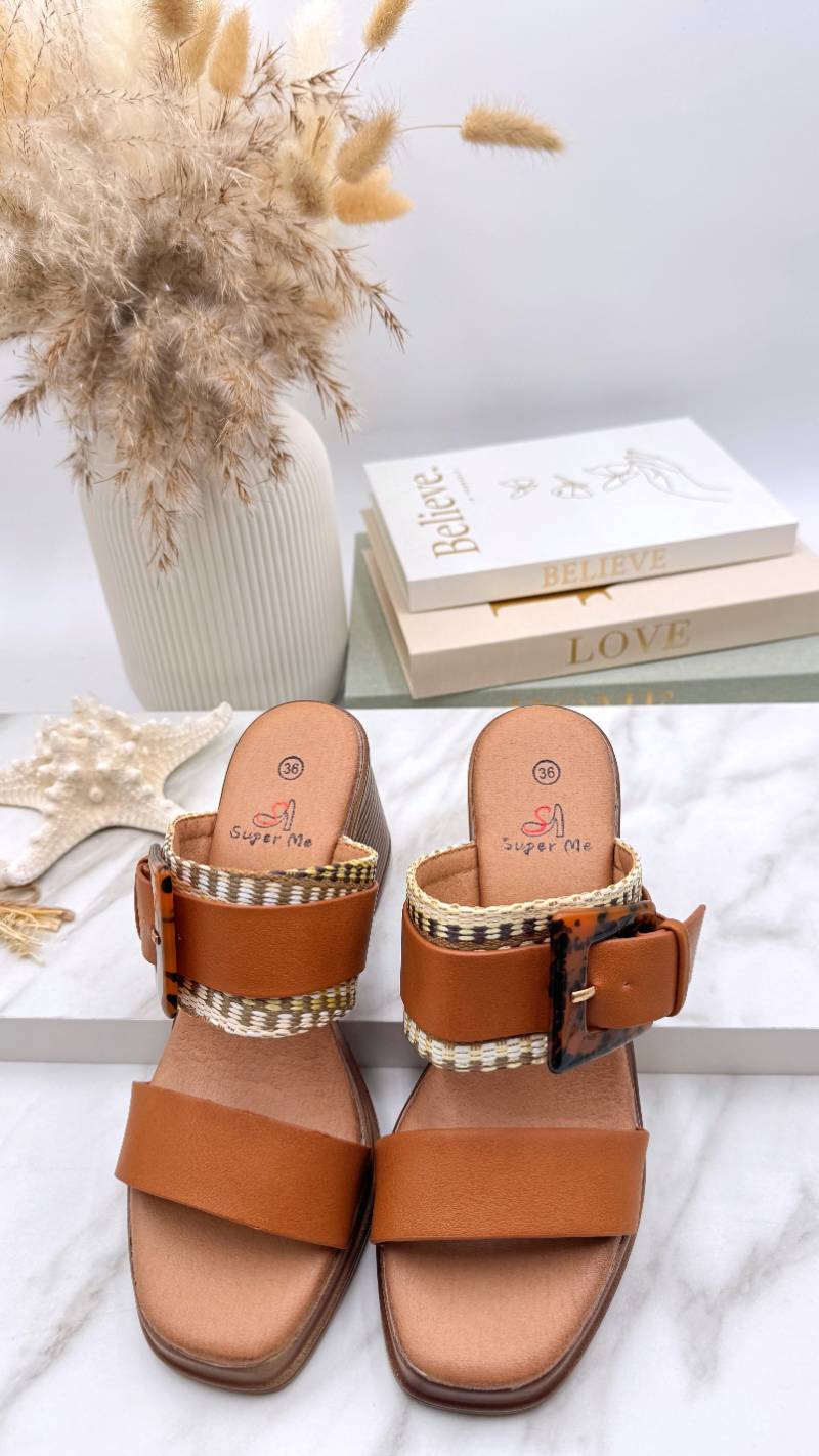Absatzsandale Hvar Buckle *Camel*