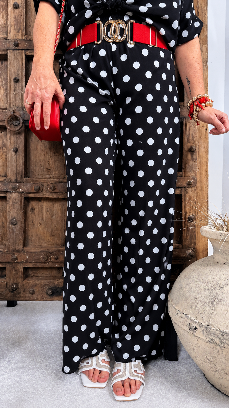 Weite Hose Pretty Charm *schwarz/Punkte* (lieferbar ab 8.6.26)
