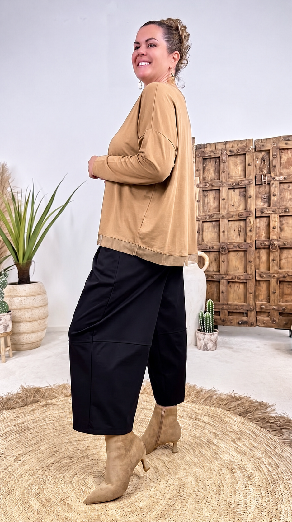 Langarmshirt Halvard *Camel*