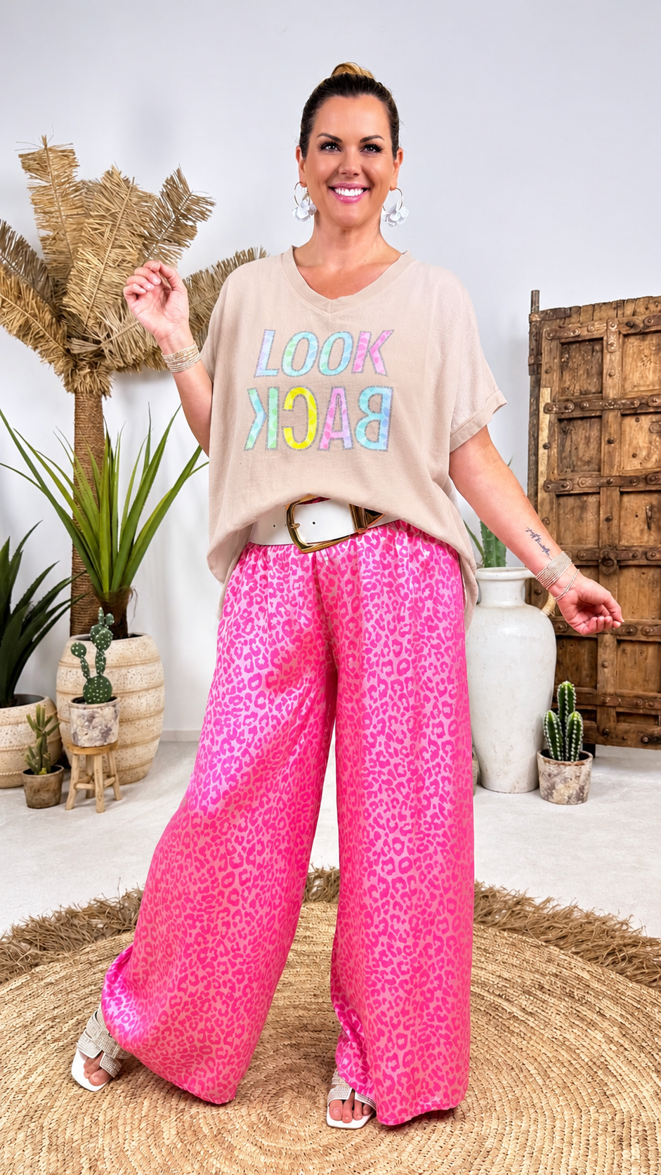 Oversizedshirt Rainbow Mood *Beige*