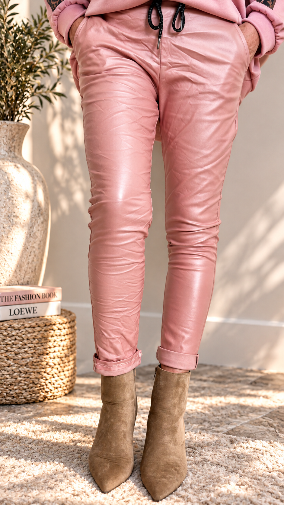 Jogpants Leather Classic *Rosa*
