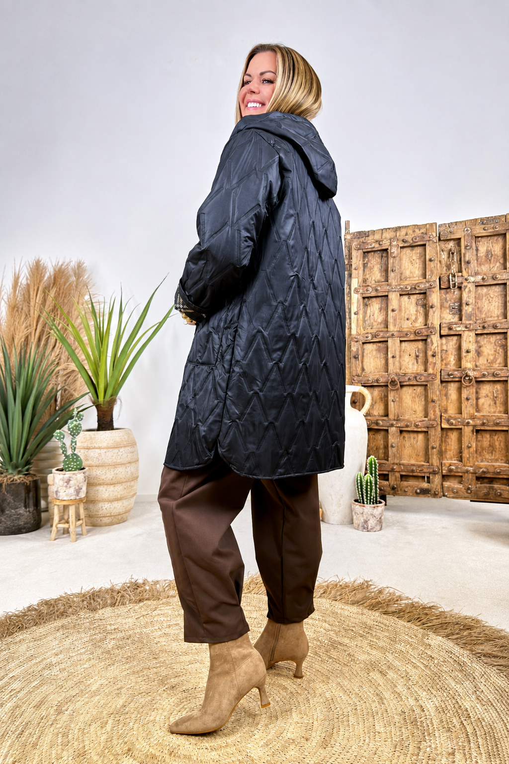 Dünne Steppjacke Road Whisper *Schwarz*