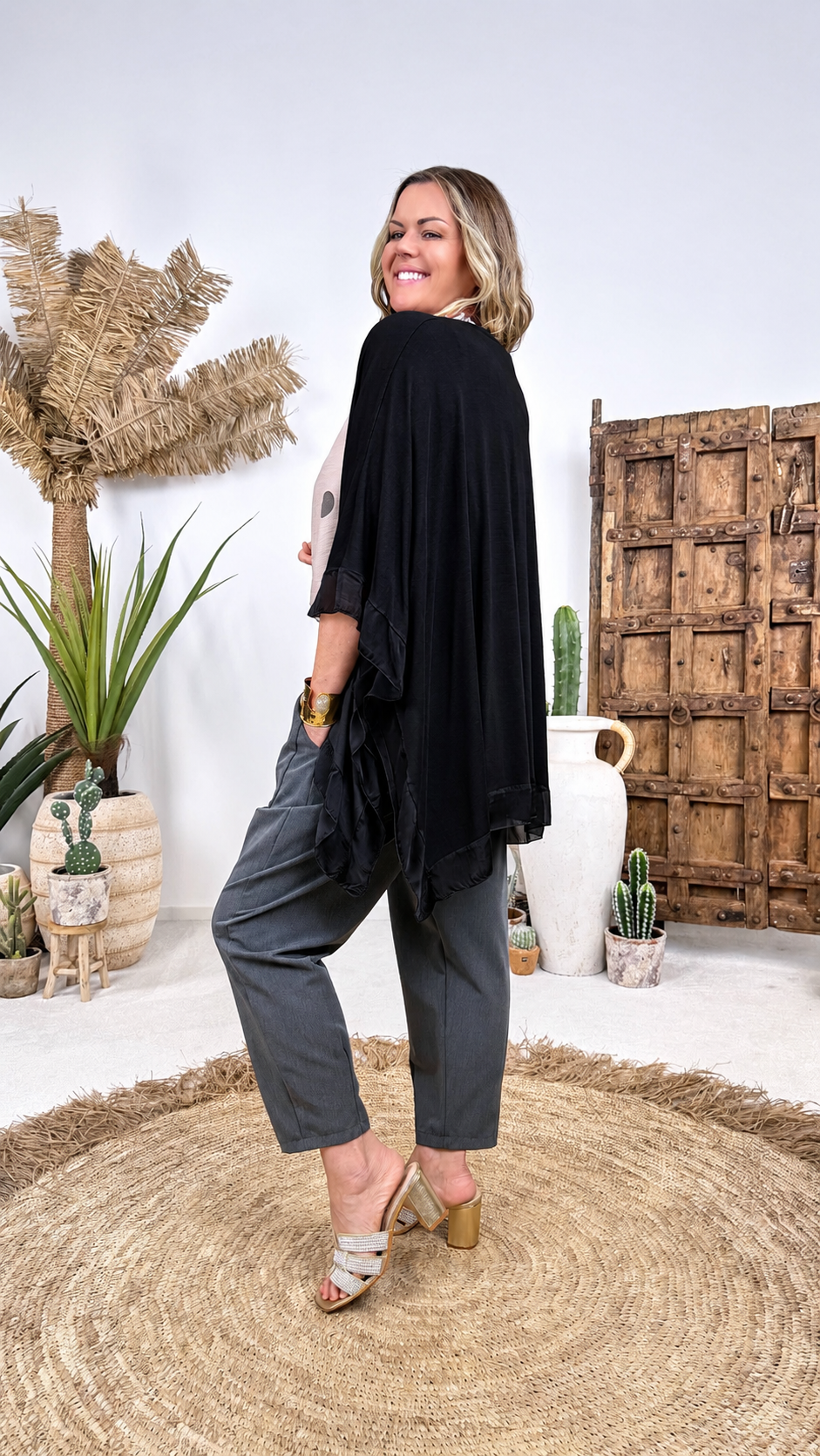 Leichter Cardigan Angel Harmony *Schwarz*