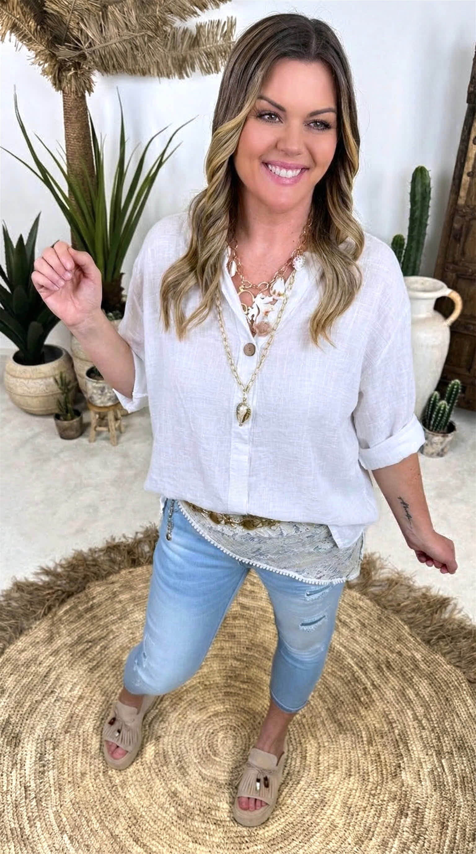 Bluse Wild Serenity *Weiß*