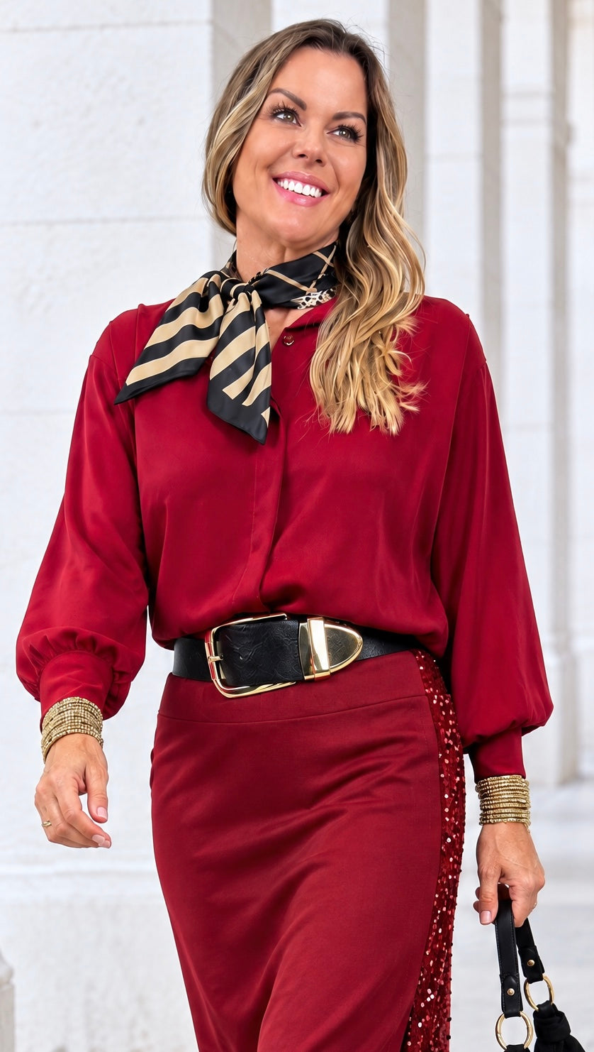 Bluse Fiorina *Bordeaux*