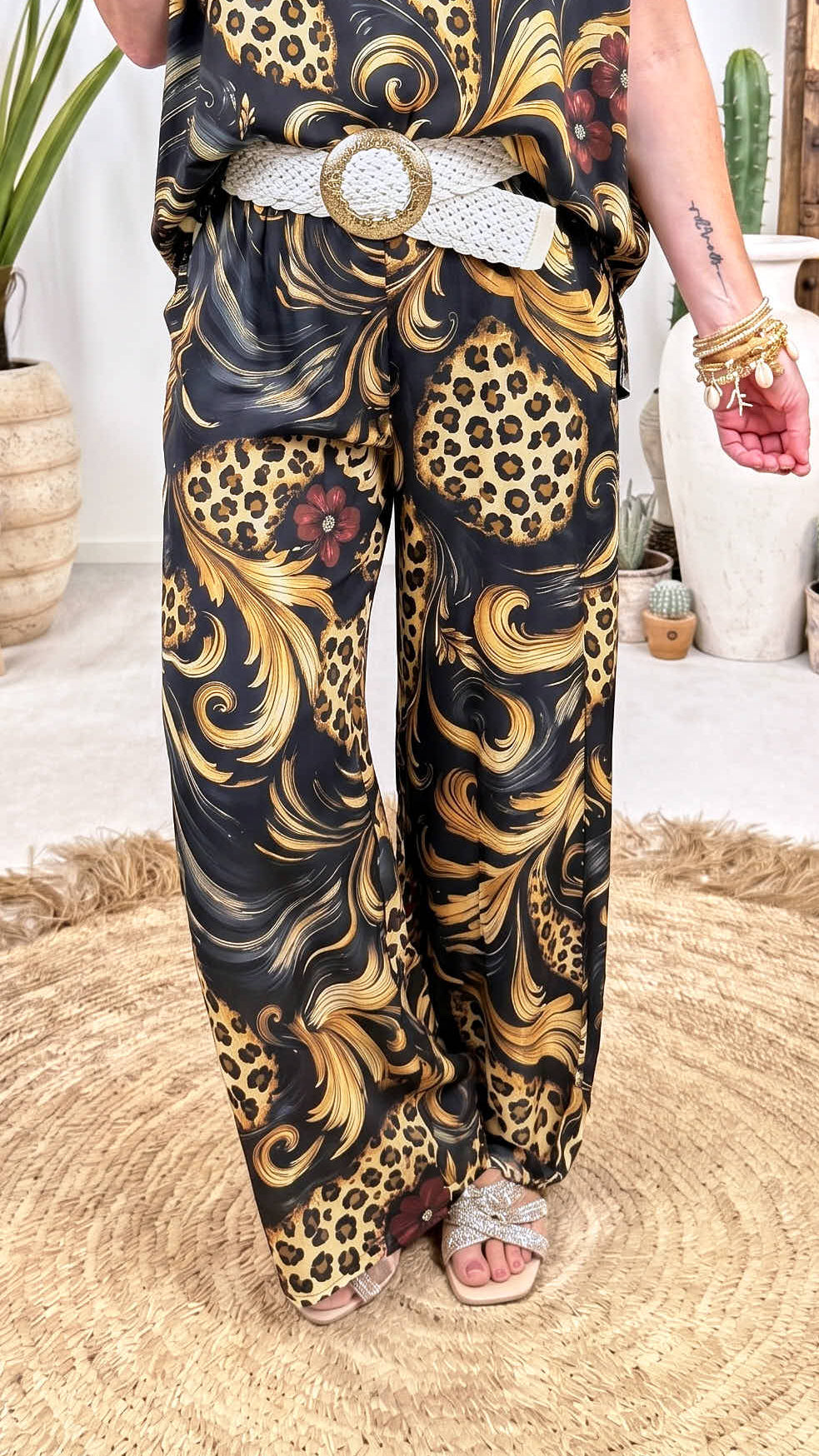 Weite Hose Queen of Print