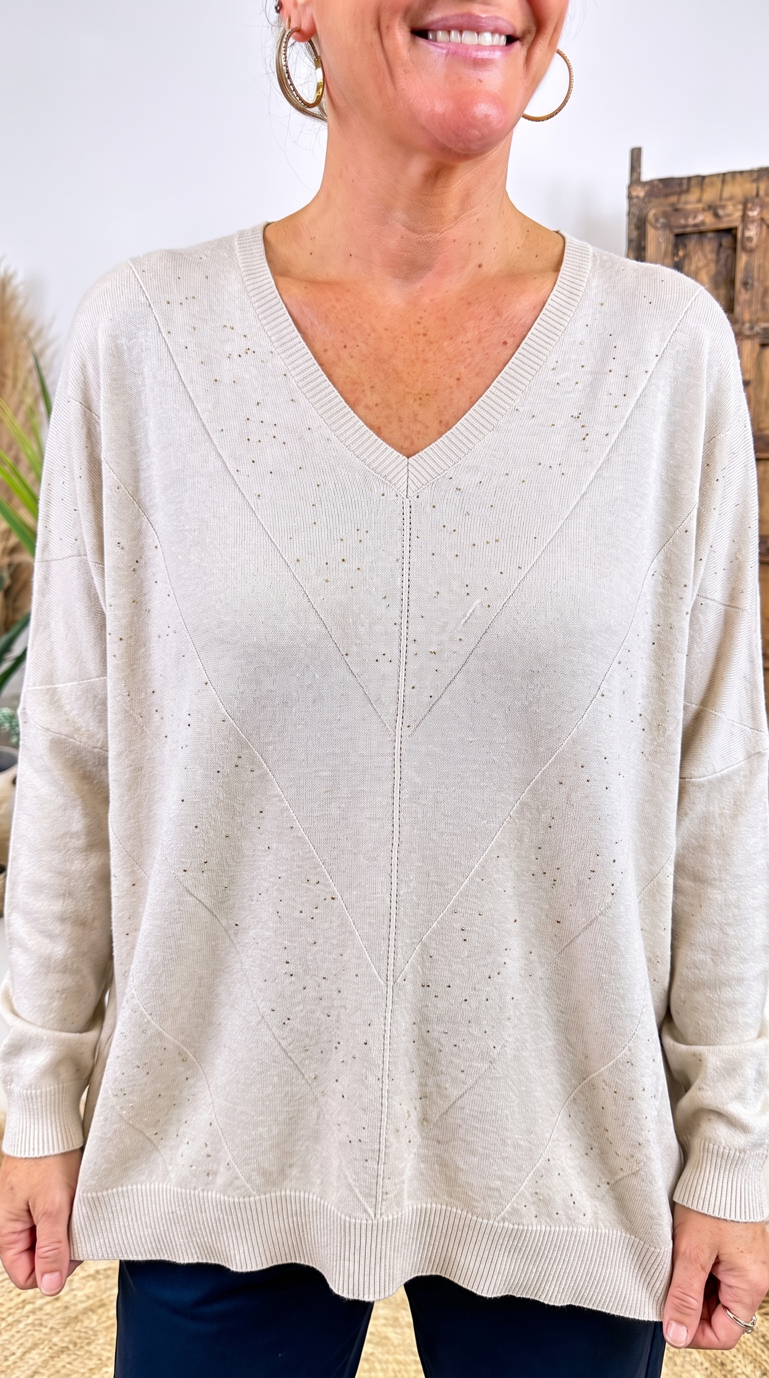 Strickpullover Fjordlicht *Beige*