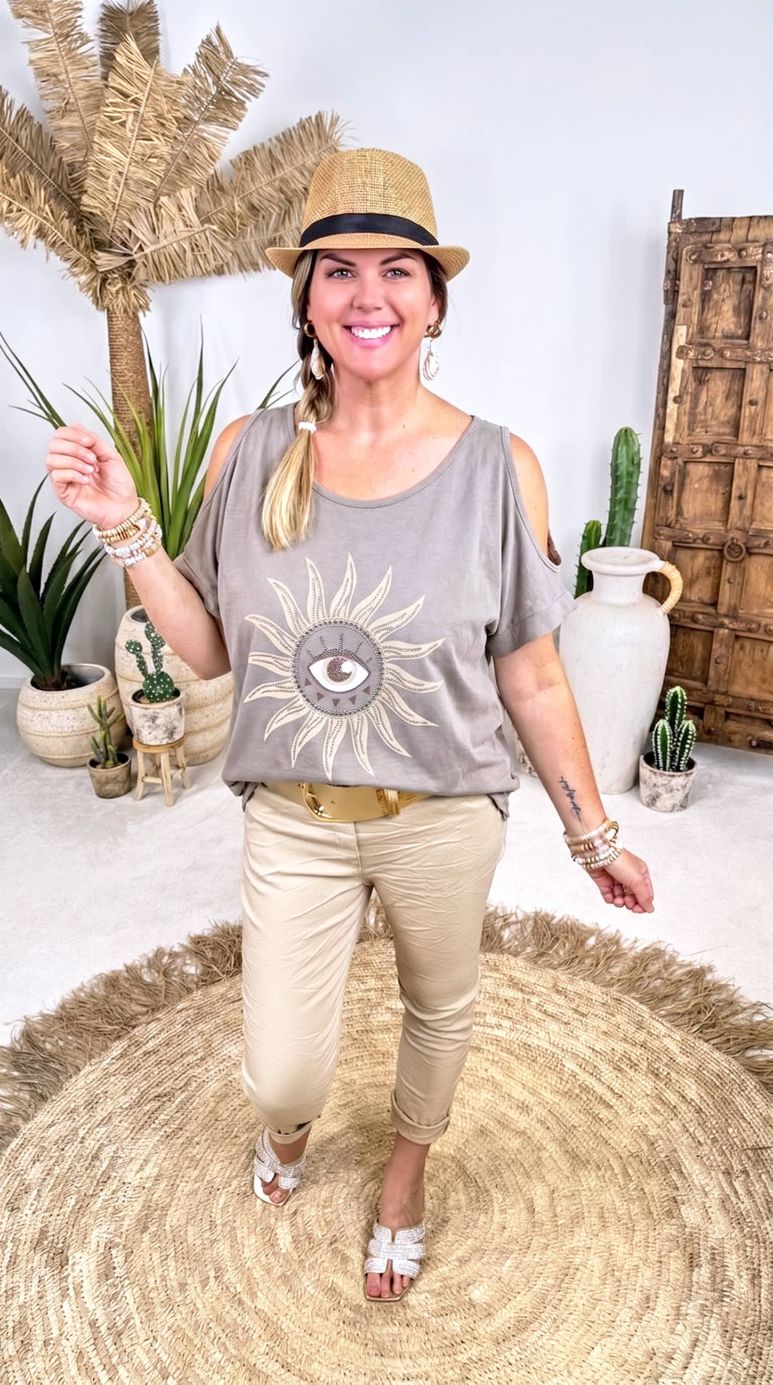 T-Shirt Solstice Eye *Taupe*