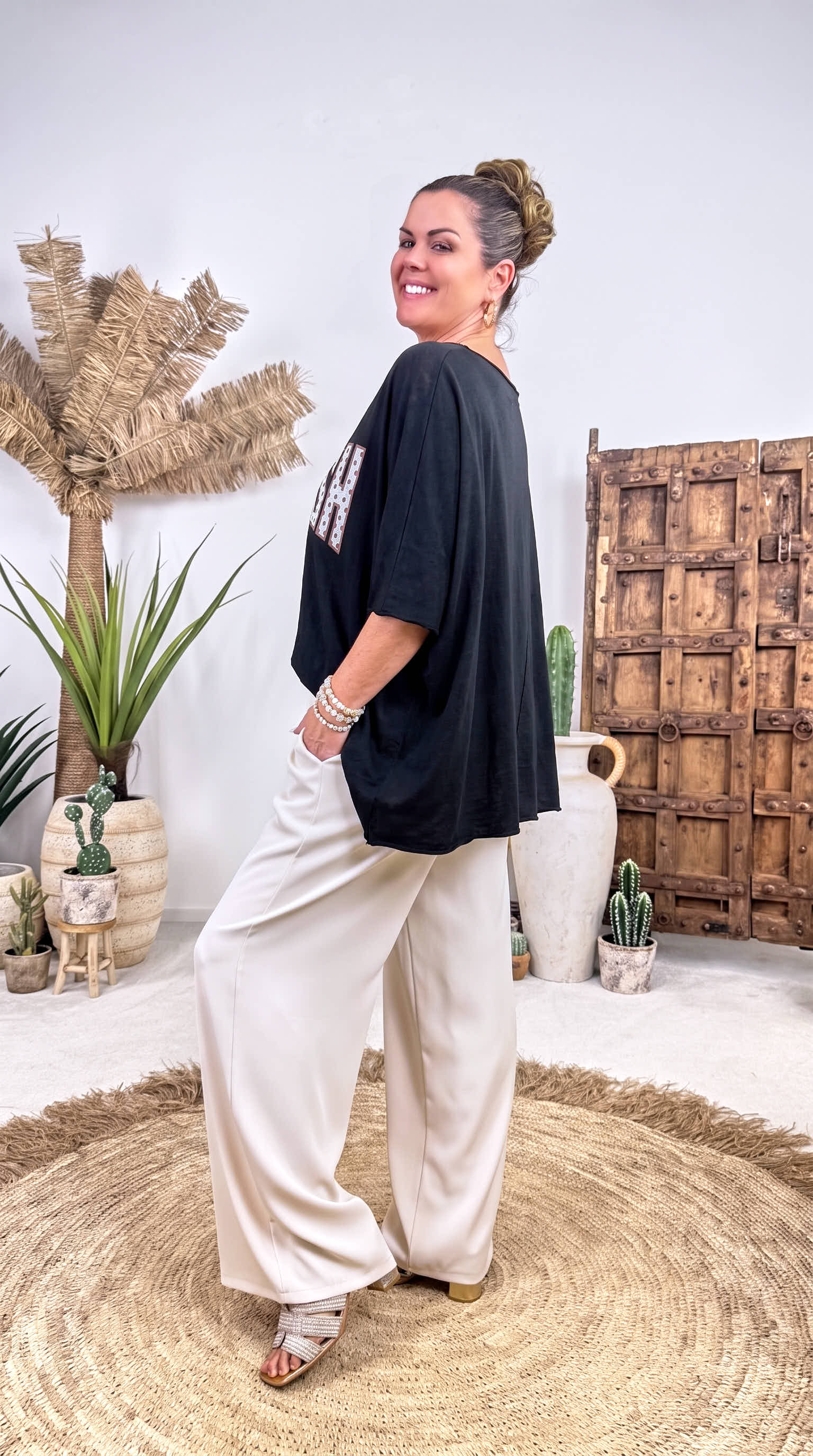 Oversized Shirt Stylish *Schwarz*