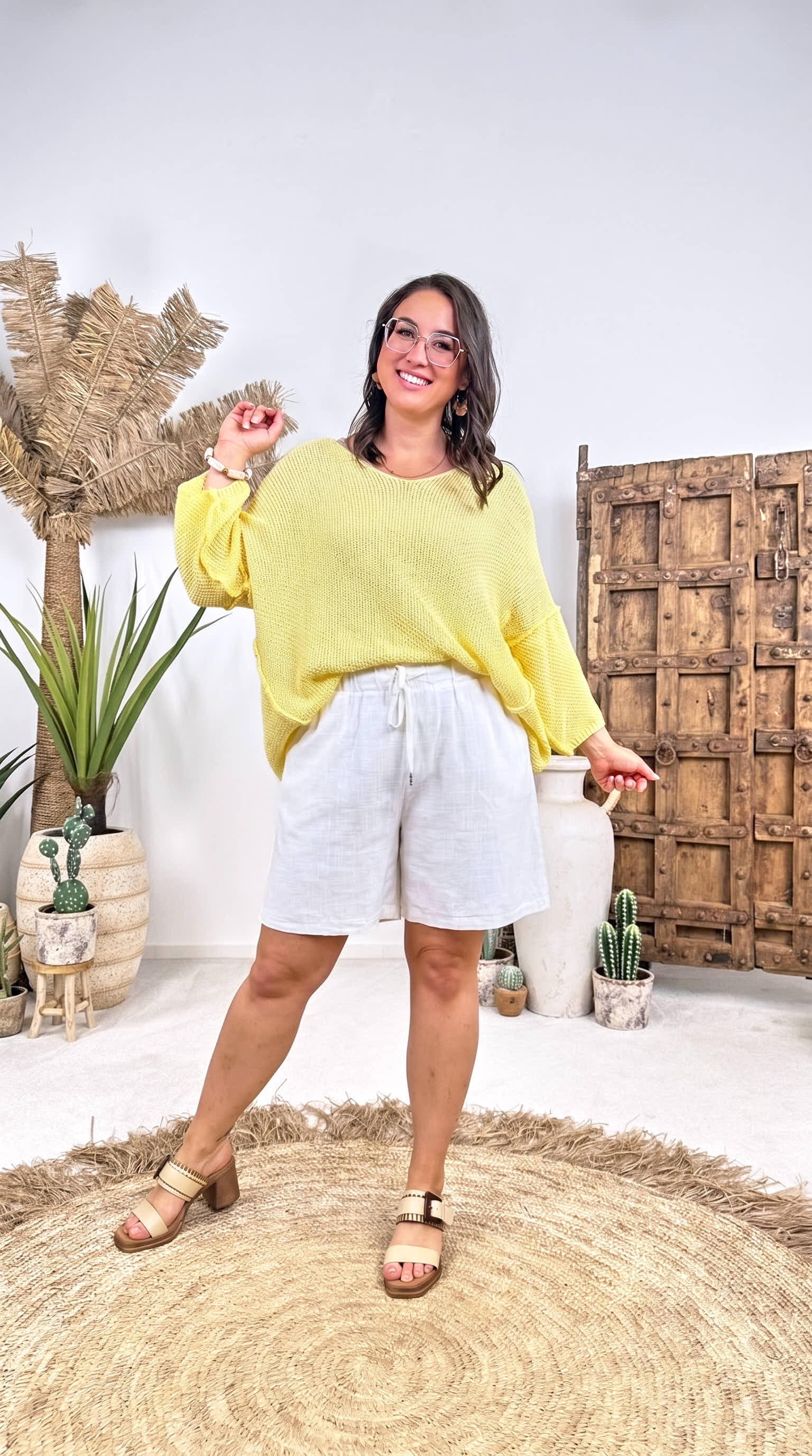 Kurze Hose Basic Beachy *Weiß*